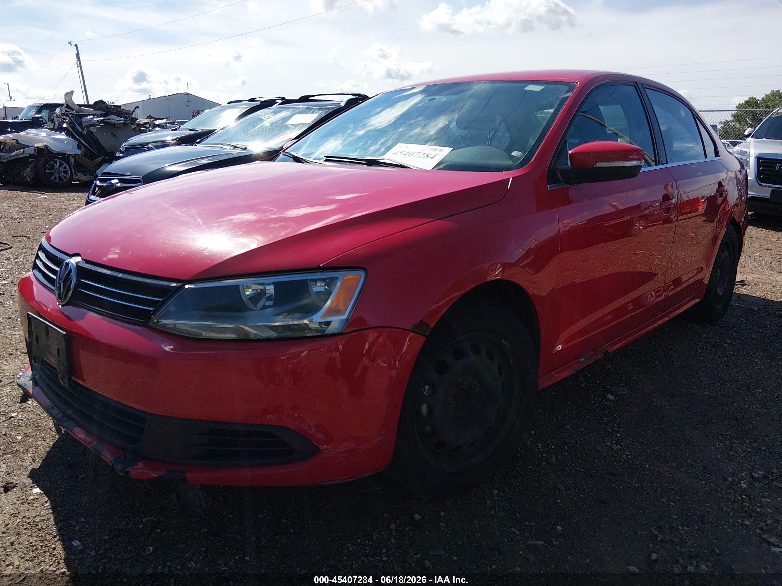 2013 Volkswagen Jetta 2.5l Se Red vin: 3VWDX7AJ2DM369181