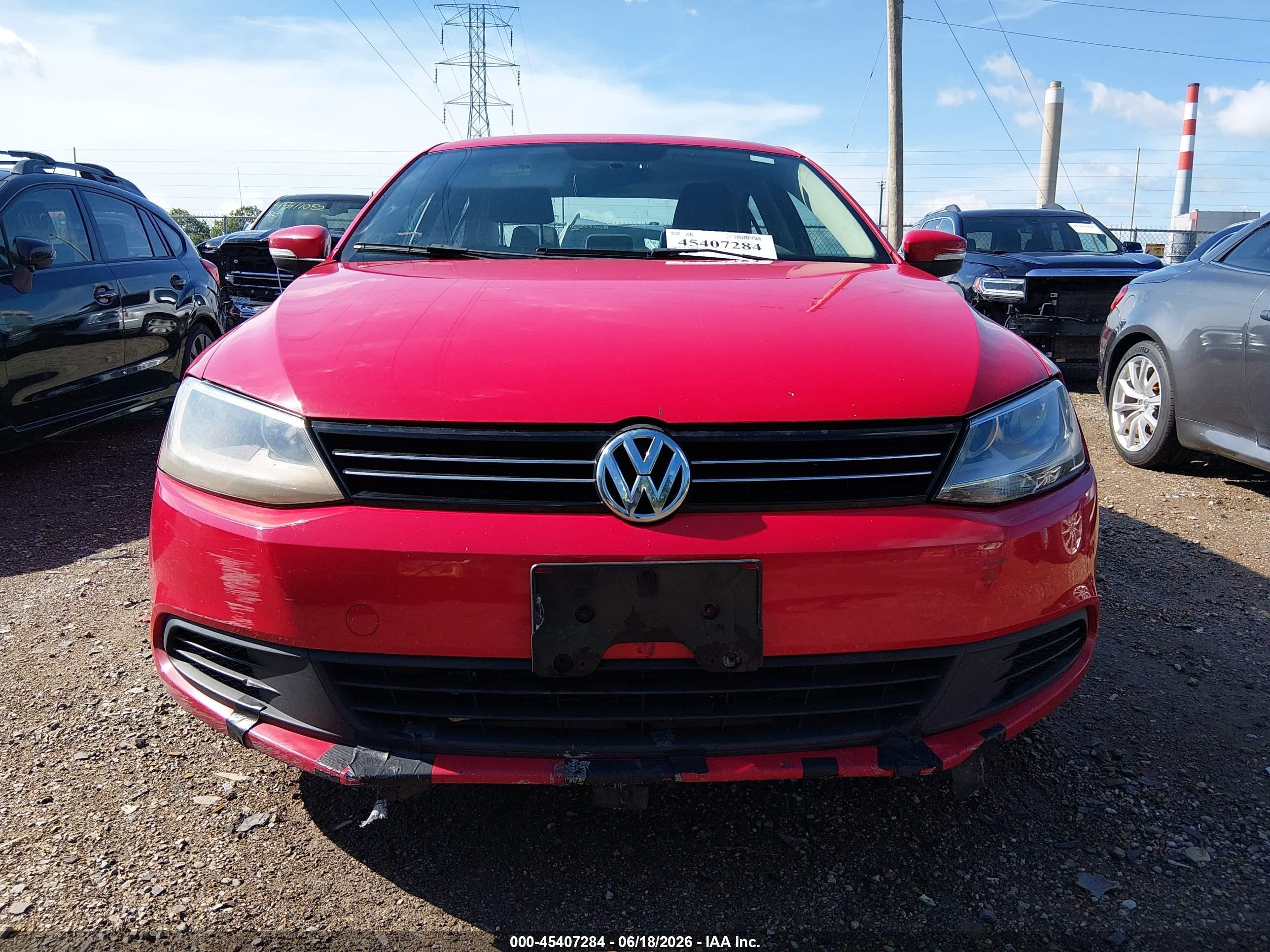 2013 Volkswagen Jetta 2.5l Se Red vin: 3VWDX7AJ2DM369181