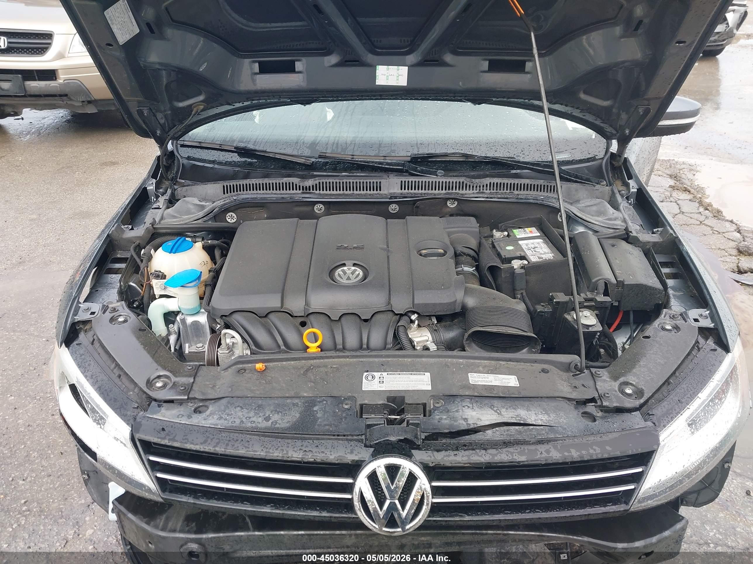 2013 Volkswagen Jetta 2.5l Se Gray vin: 3VWDX7AJ2DM383999