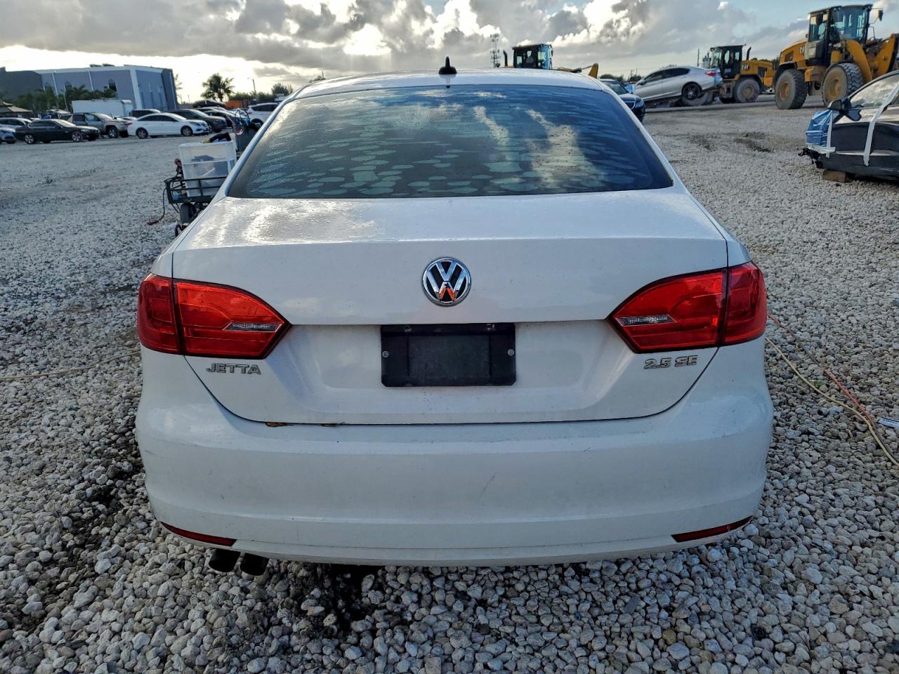 2013 Volkswagen Jetta Se White vin: 3VWDX7AJ2DM391083