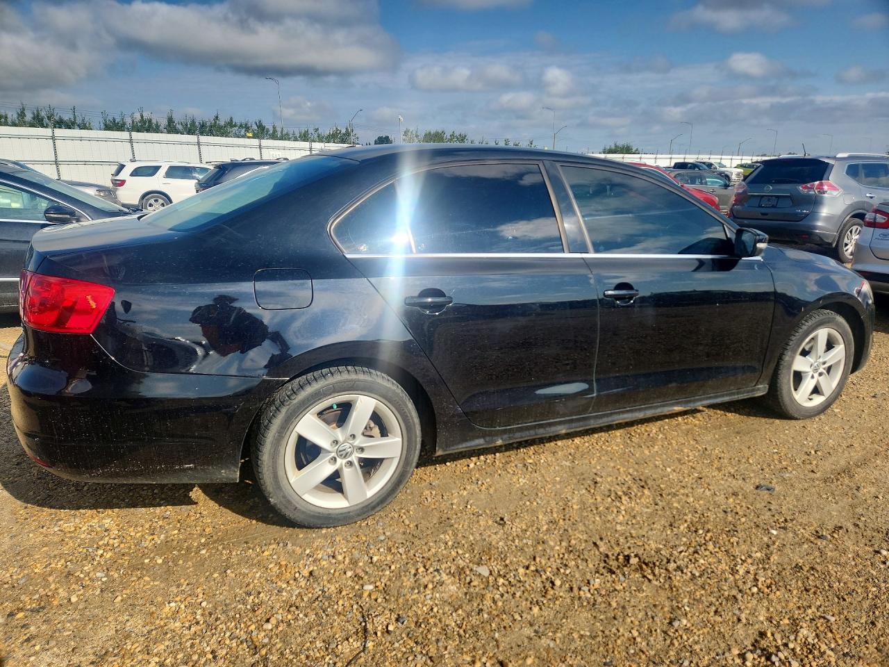 2013 Volkswagen Jetta Black vin: 3VWDX7AJ2DM399345