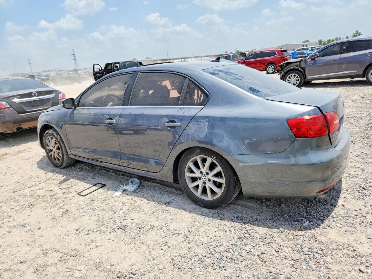 2013 Volkswagen Jetta Se Gray vin: 3VWDX7AJ2DM426205