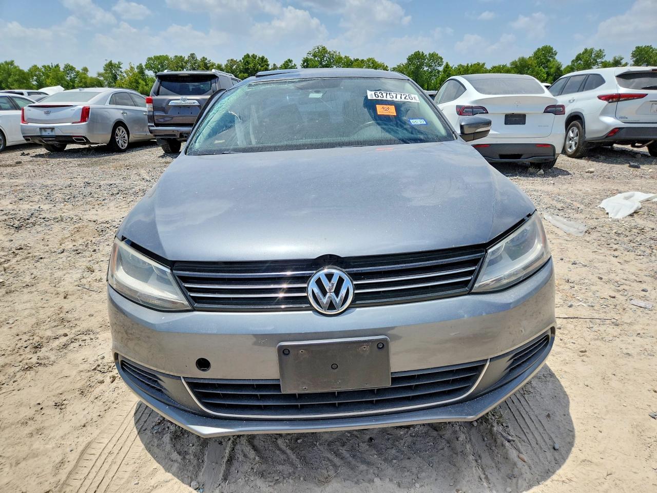2013 Volkswagen Jetta Se Gray vin: 3VWDX7AJ2DM426205