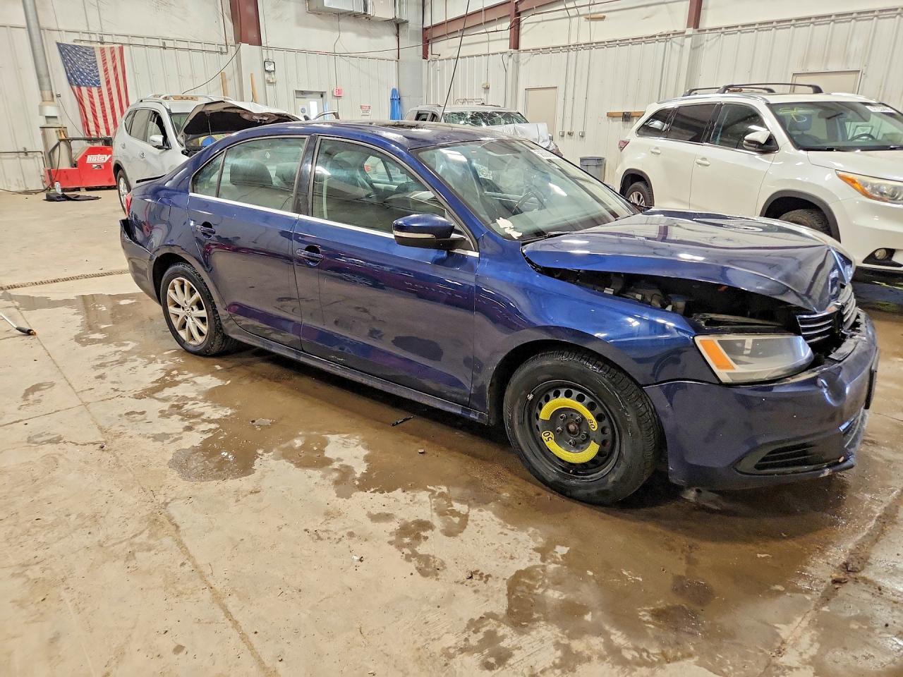 2013 Volkswagen Jetta Se Синий vin: 3VWDX7AJ2DM428987