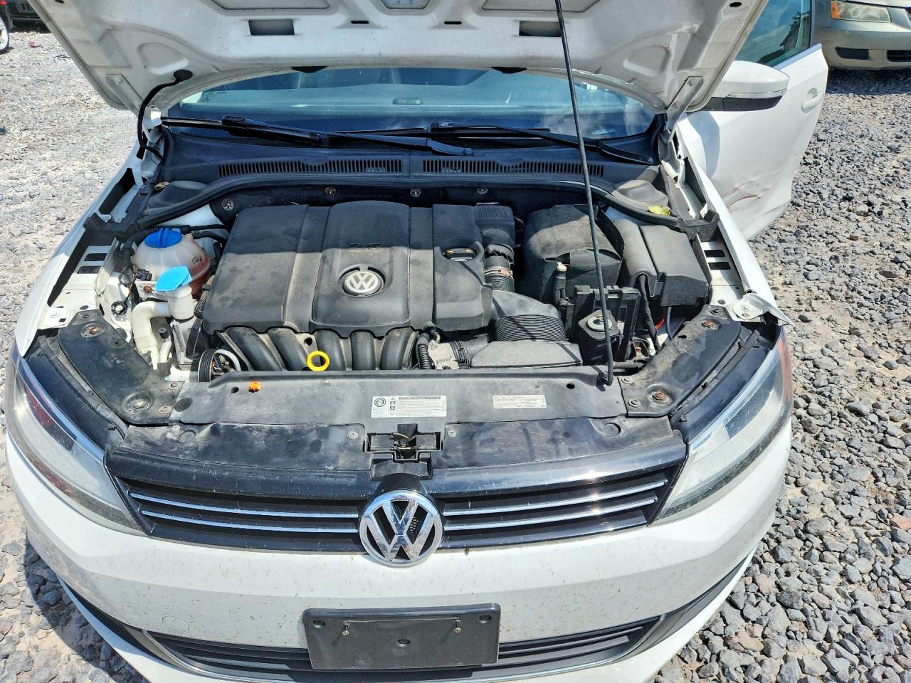 2013 Volkswagen Jetta Se White vin: 3VWDX7AJ2DM441786