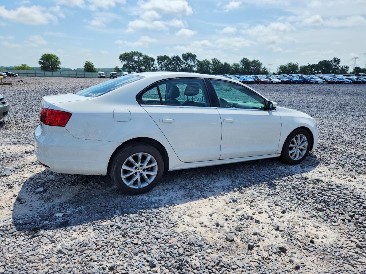 2013 Volkswagen Jetta Se White vin: 3VWDX7AJ2DM441786