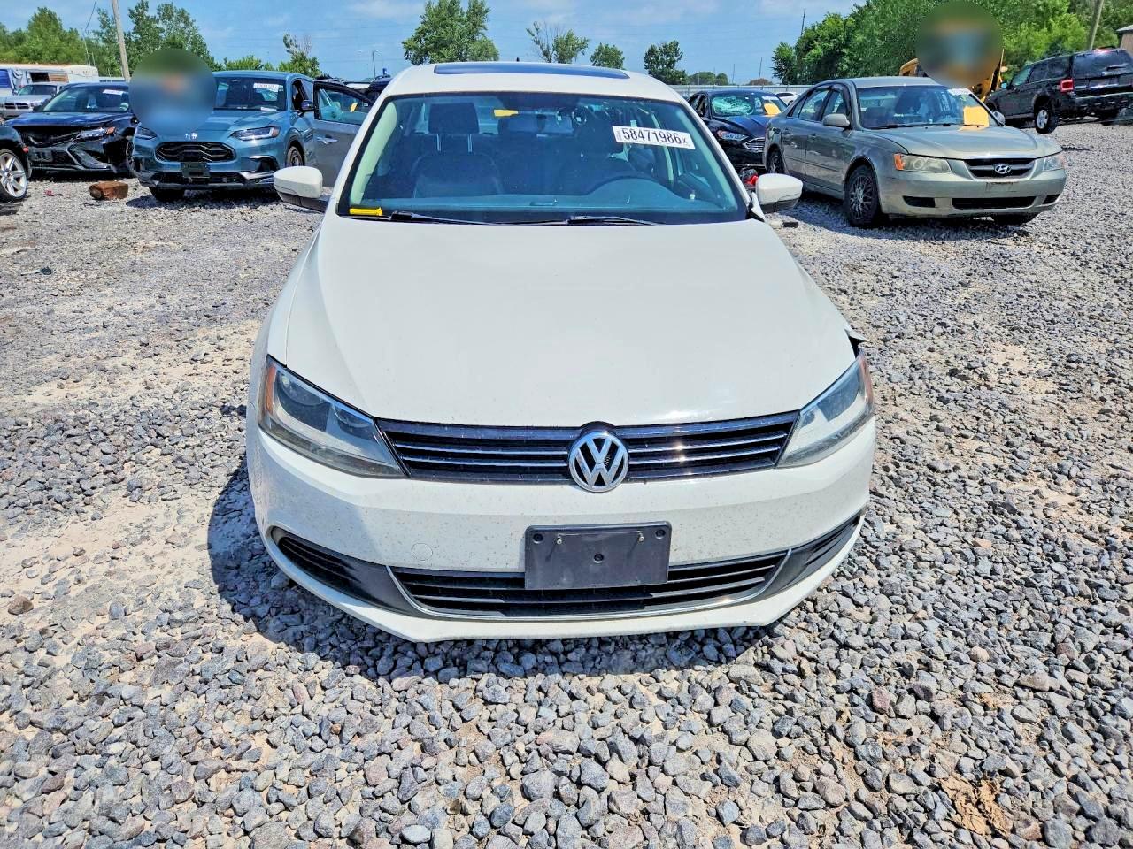 2013 Volkswagen Jetta Se White vin: 3VWDX7AJ2DM441786
