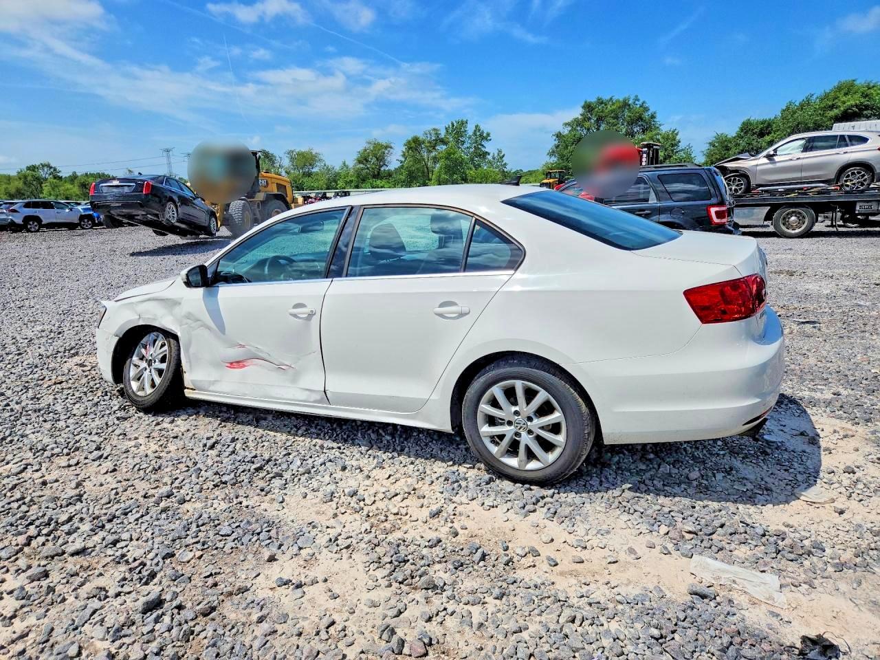 2013 Volkswagen Jetta Se White vin: 3VWDX7AJ2DM441786