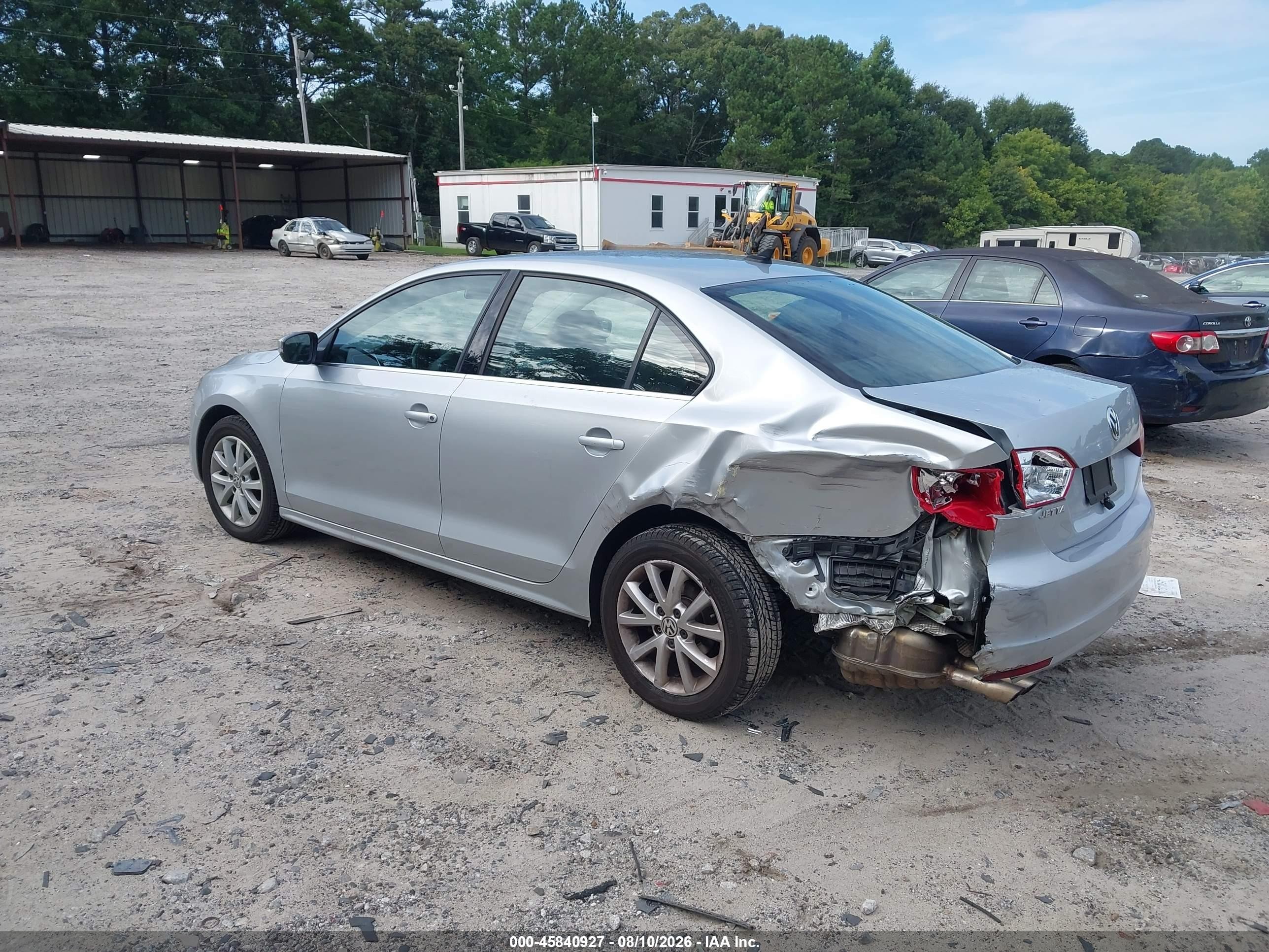 2013 Volkswagen Jetta 2.5l Se Silver vin: 3VWDX7AJ2DM450570