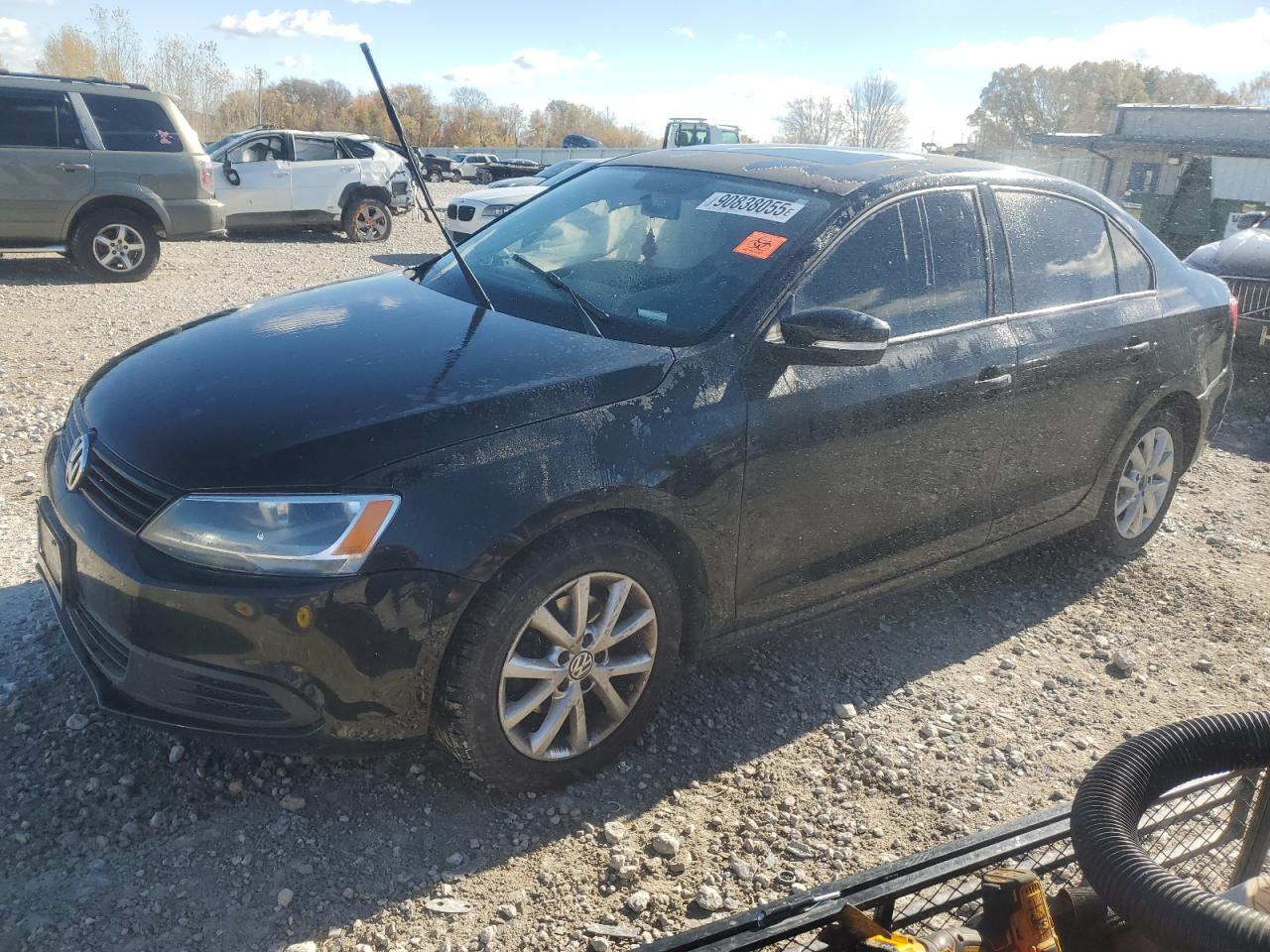 2011 Volkswagen Jetta Se Black vin: 3VWDX7AJ3BM080985