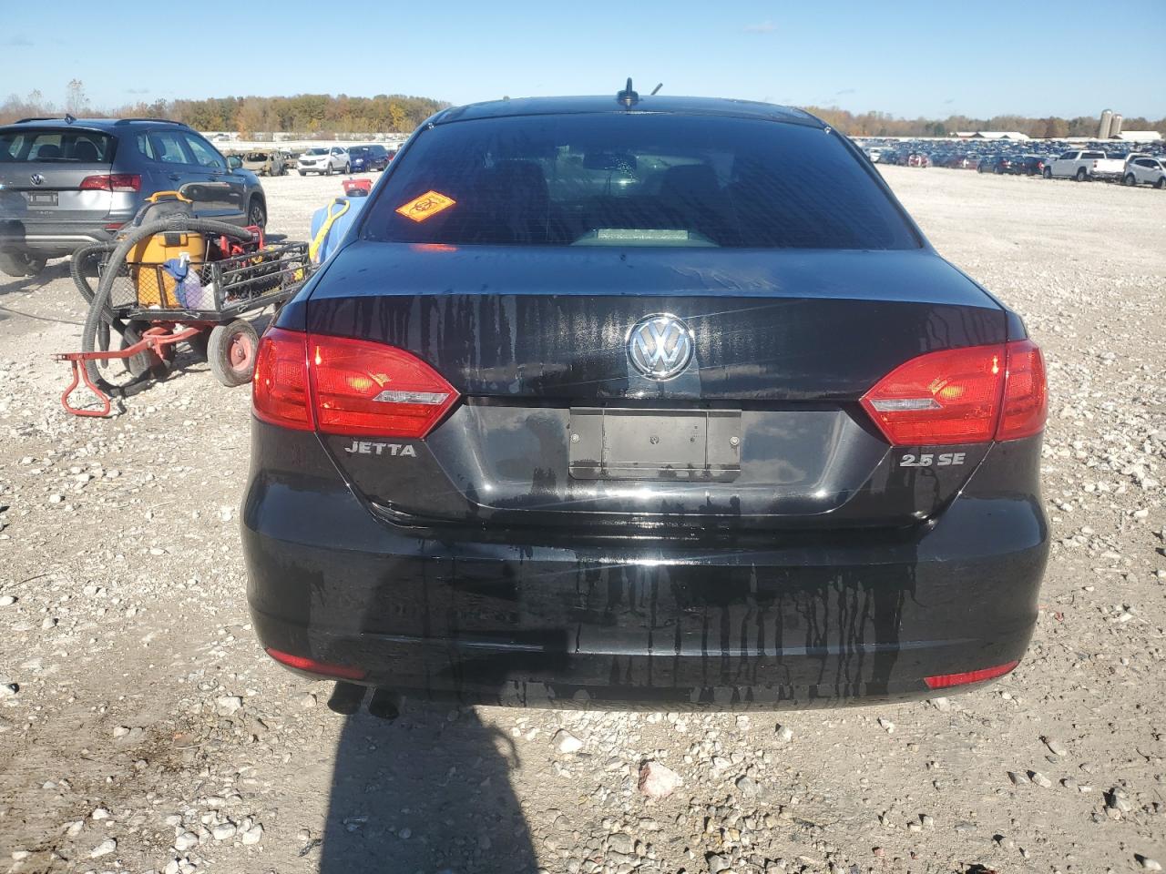 2011 Volkswagen Jetta Se Black vin: 3VWDX7AJ3BM080985