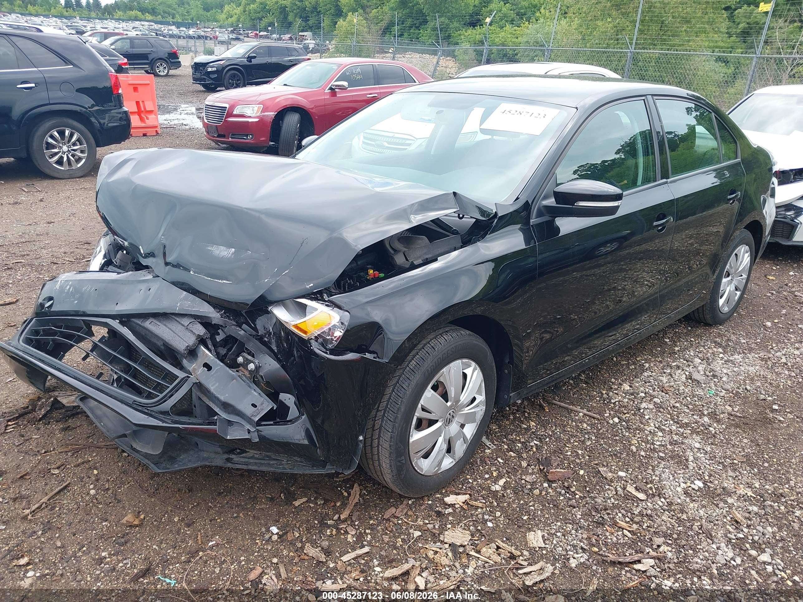 2011 Volkswagen Jetta 2.5l Se Черный vin: 3VWDX7AJ3BM336008