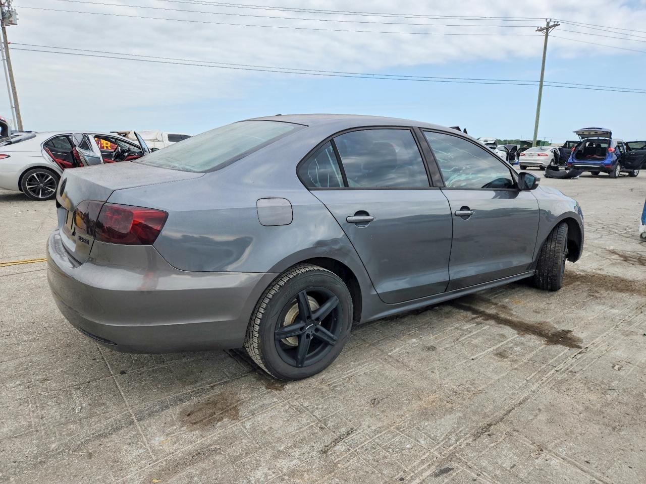 2011 Volkswagen Jetta Se Charcoal vin: 3VWDX7AJ3BM346862
