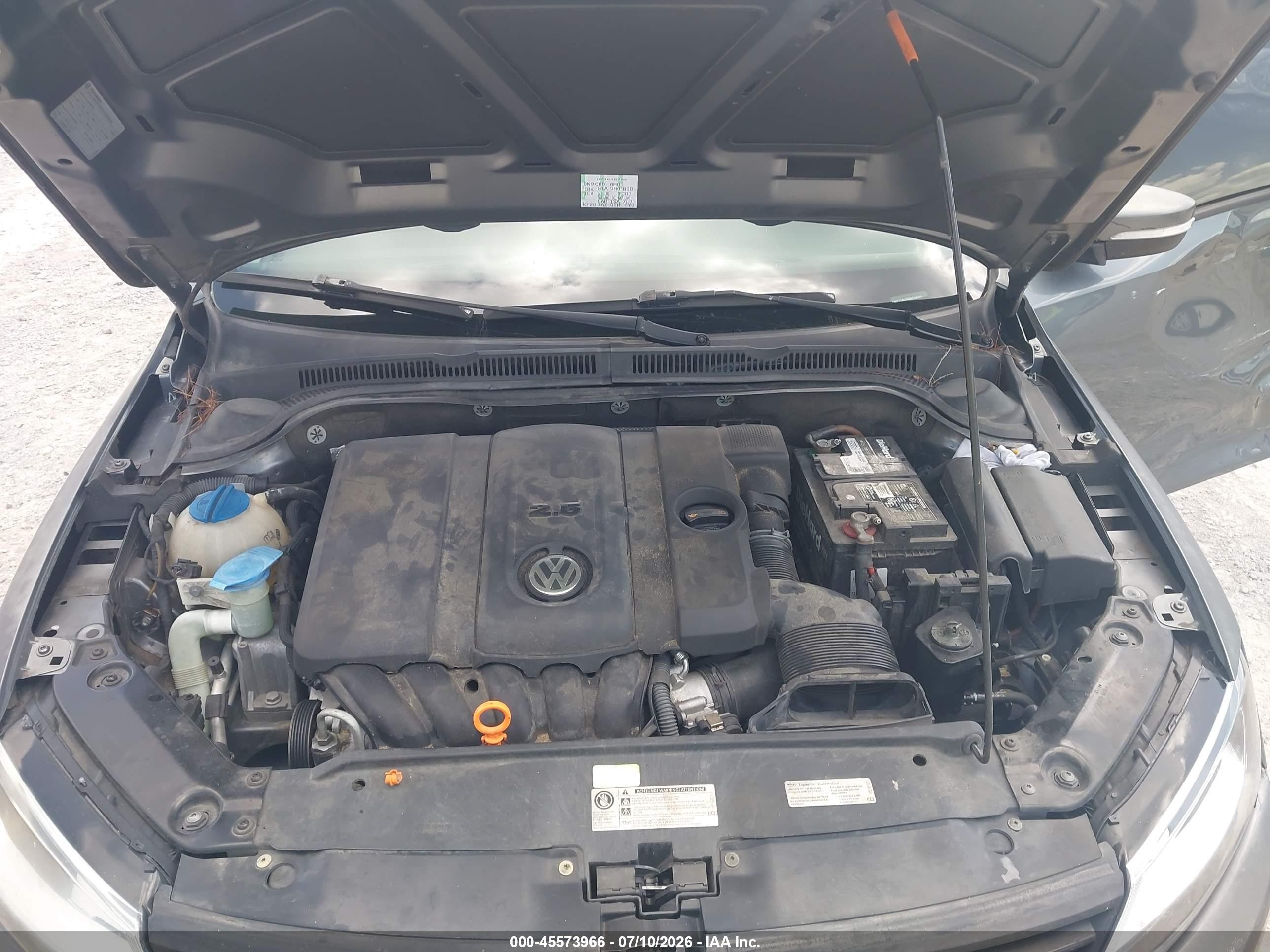 2012 Volkswagen Jetta 2.5l Se Gray vin: 3VWDX7AJ3CM107085