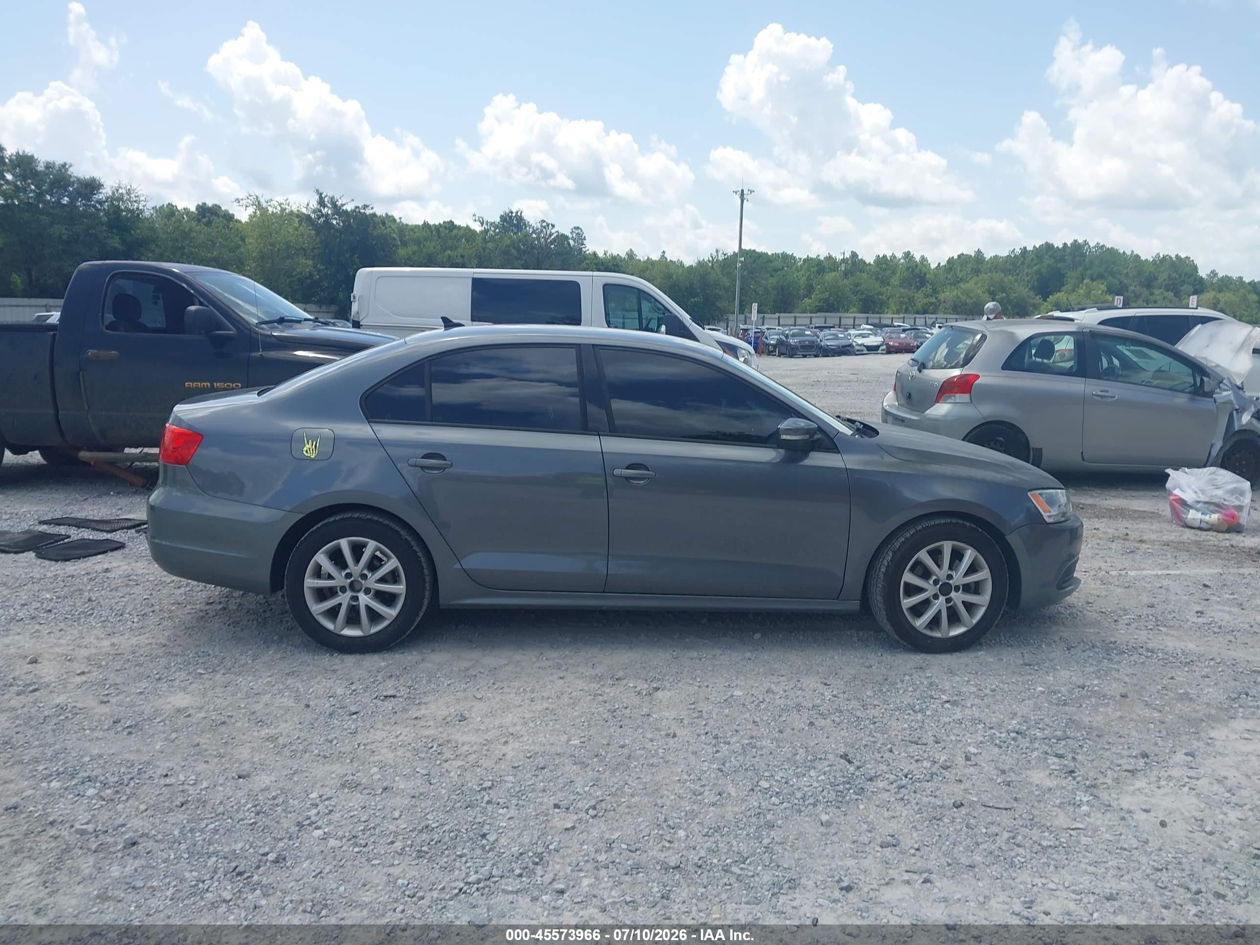 2012 Volkswagen Jetta 2.5l Se Gray vin: 3VWDX7AJ3CM107085