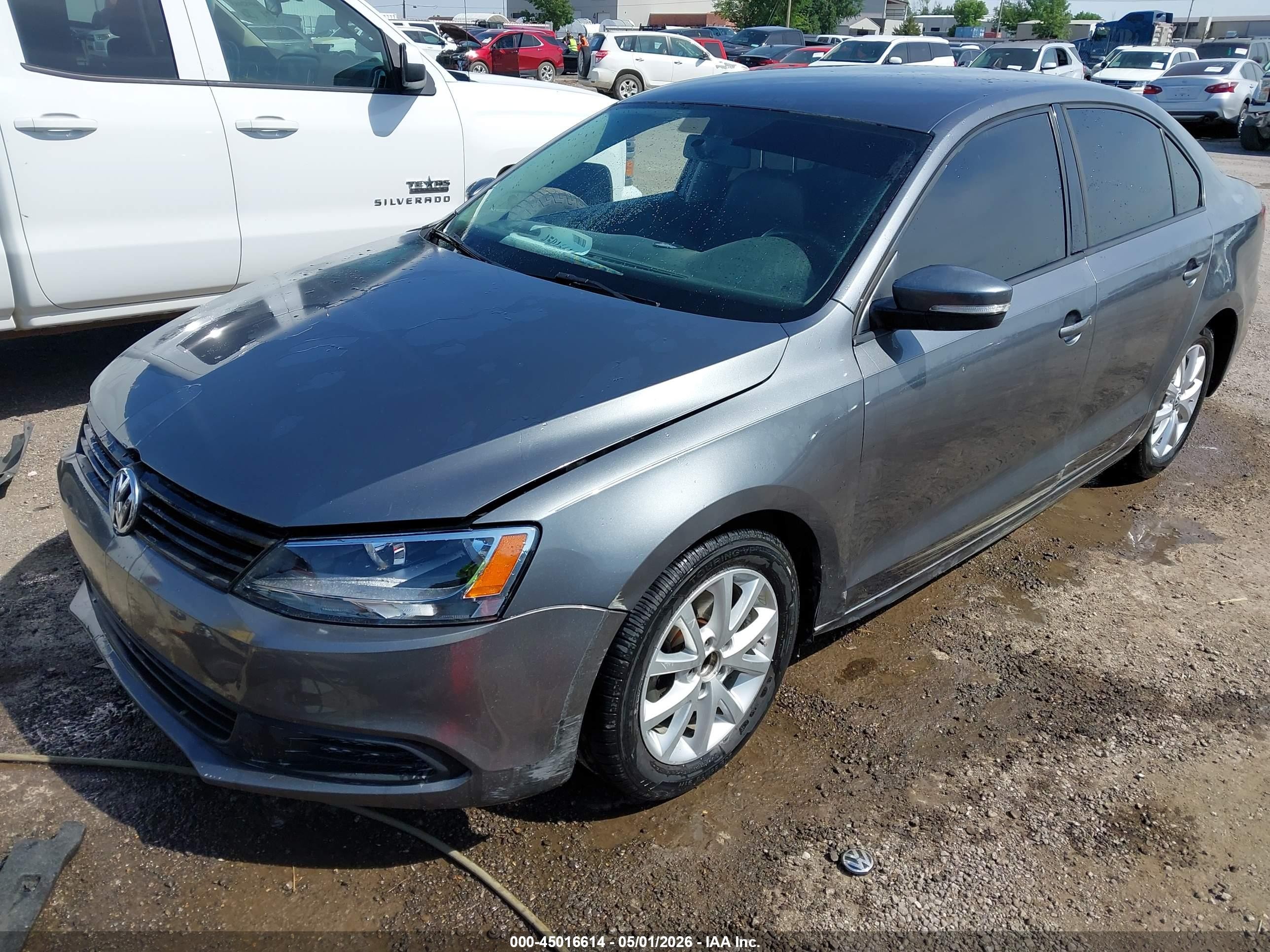 2012 Volkswagen Jetta 2.5l Se Gray vin: 3VWDX7AJ3CM300885