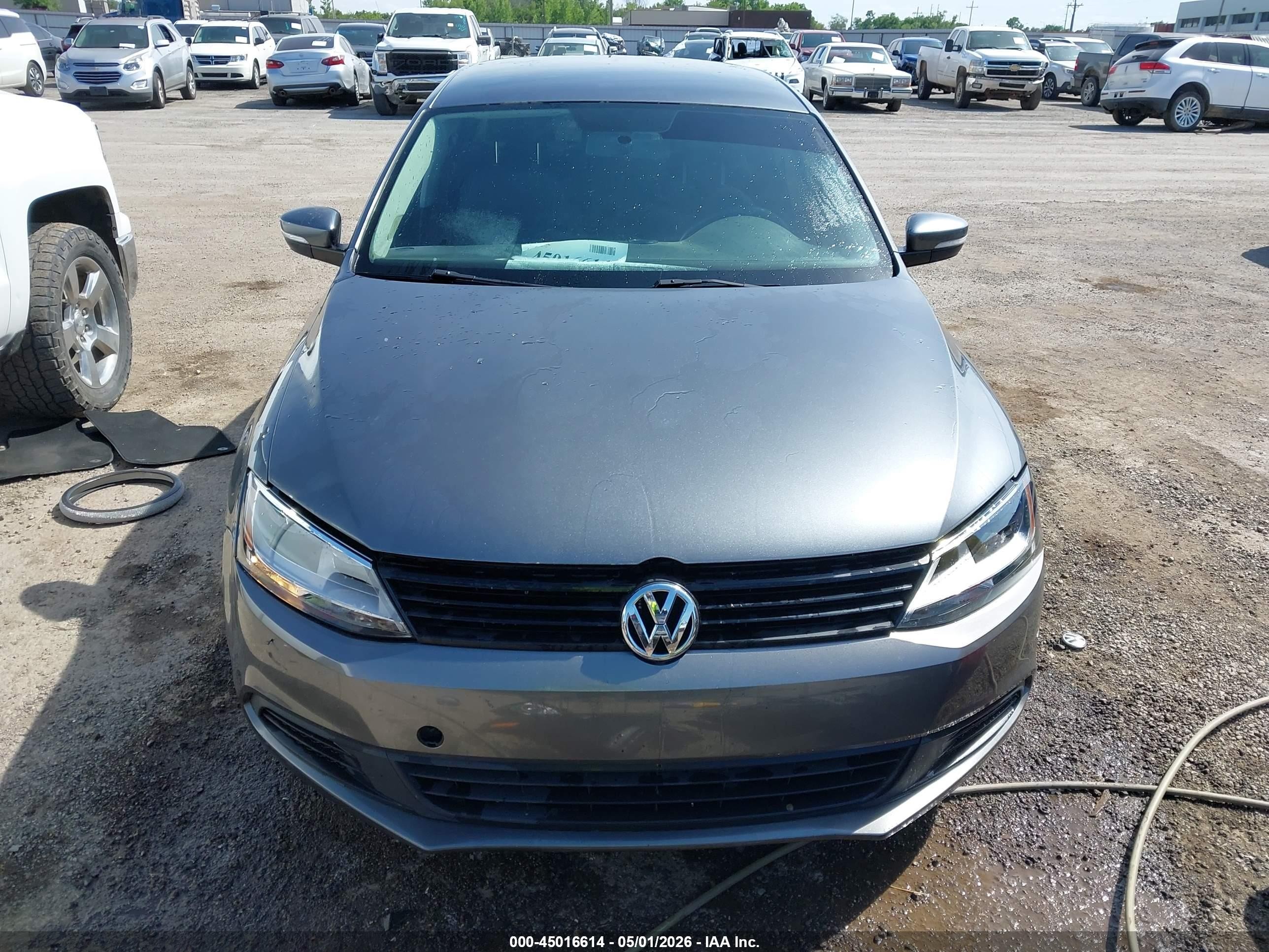 2012 Volkswagen Jetta 2.5l Se Gray vin: 3VWDX7AJ3CM300885