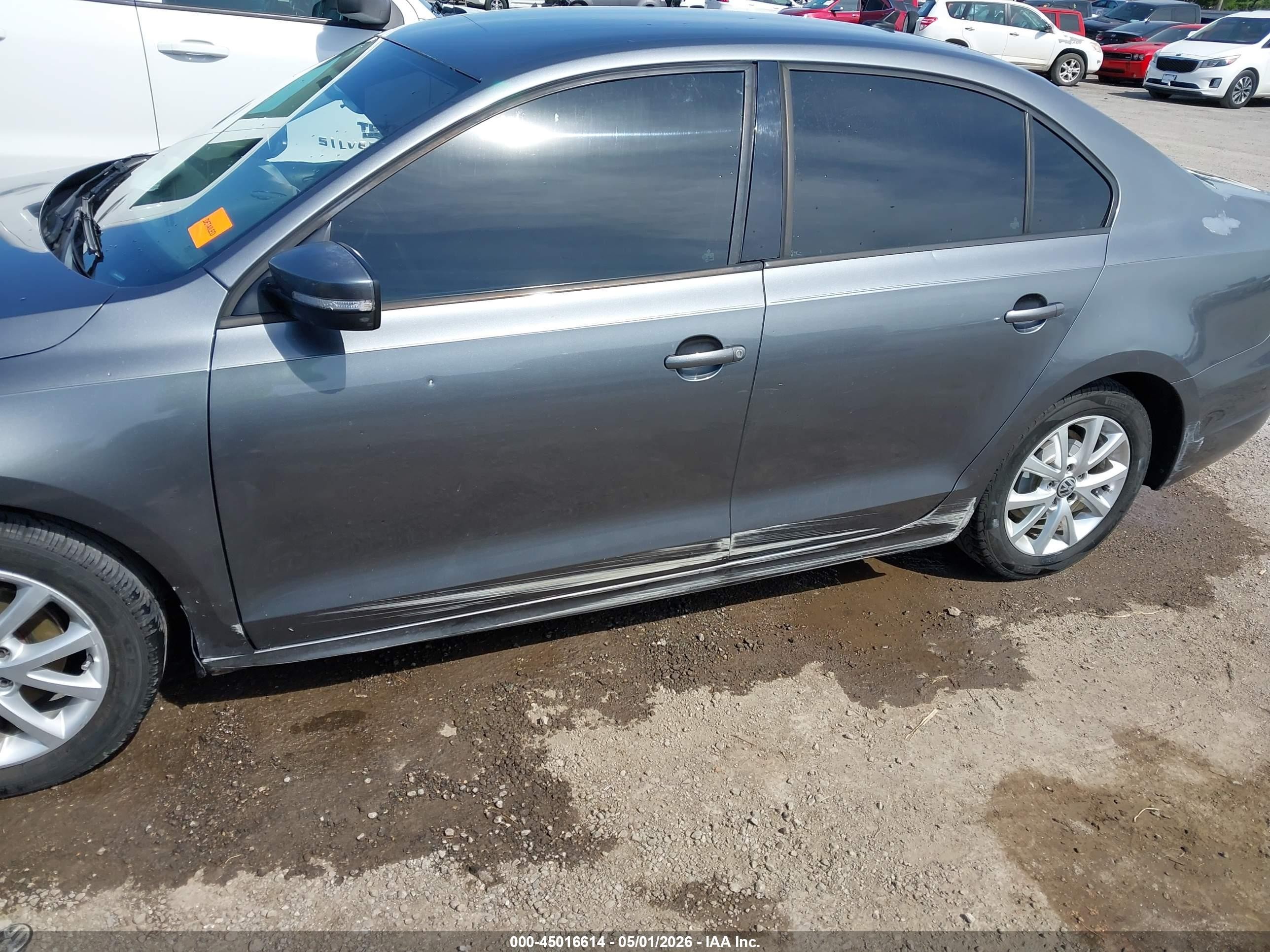 2012 Volkswagen Jetta 2.5l Se Gray vin: 3VWDX7AJ3CM300885