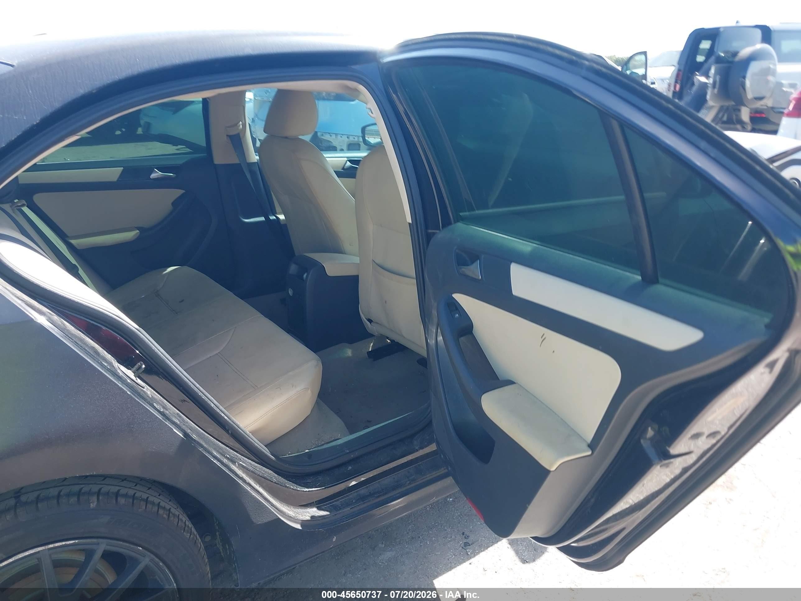 2012 Volkswagen Jetta 2.5l Se Black vin: 3VWDX7AJ3CM330159
