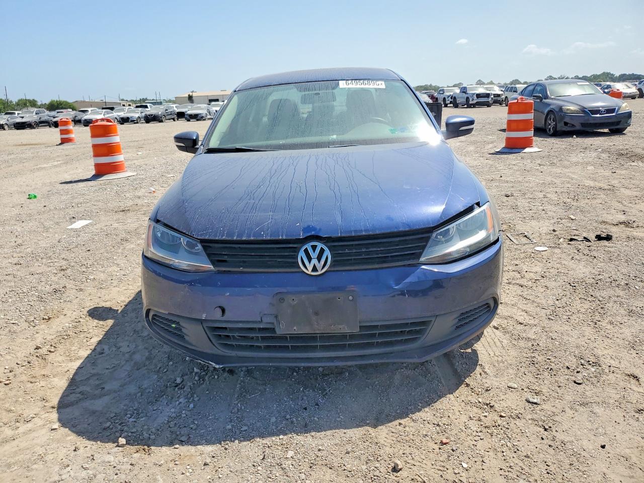2012 Volkswagen Jetta Se Blue vin: 3VWDX7AJ3CM453413
