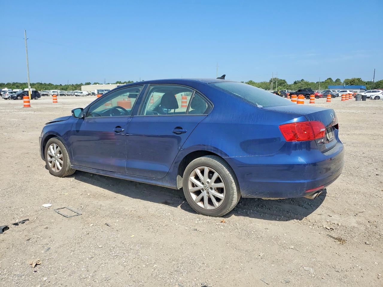 2012 Volkswagen Jetta Se Blue vin: 3VWDX7AJ3CM453413
