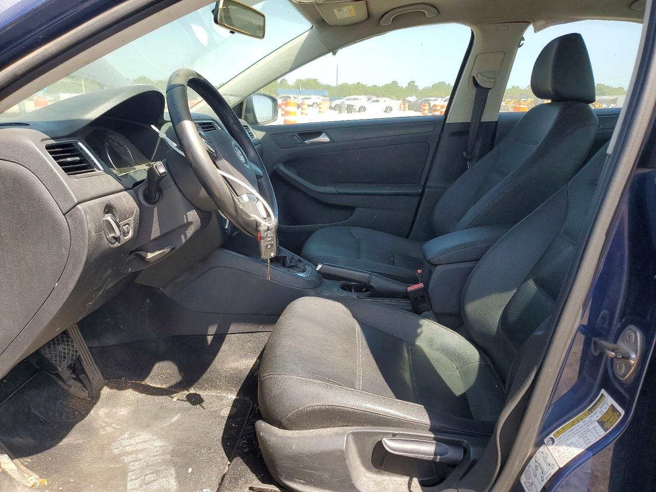 2012 Volkswagen Jetta Se Blue vin: 3VWDX7AJ3CM453413