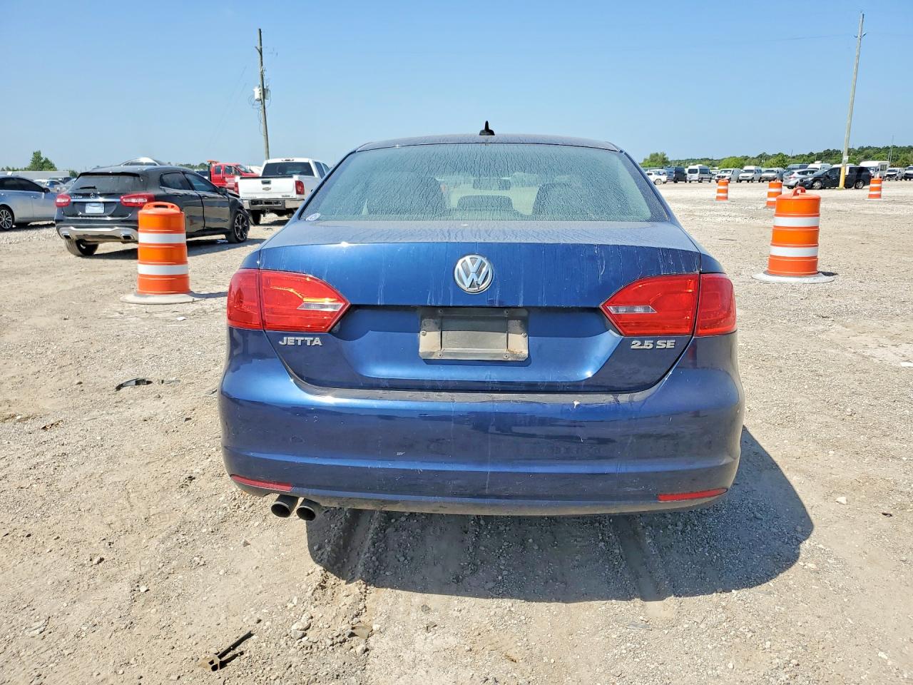 2012 Volkswagen Jetta Se Blue vin: 3VWDX7AJ3CM453413