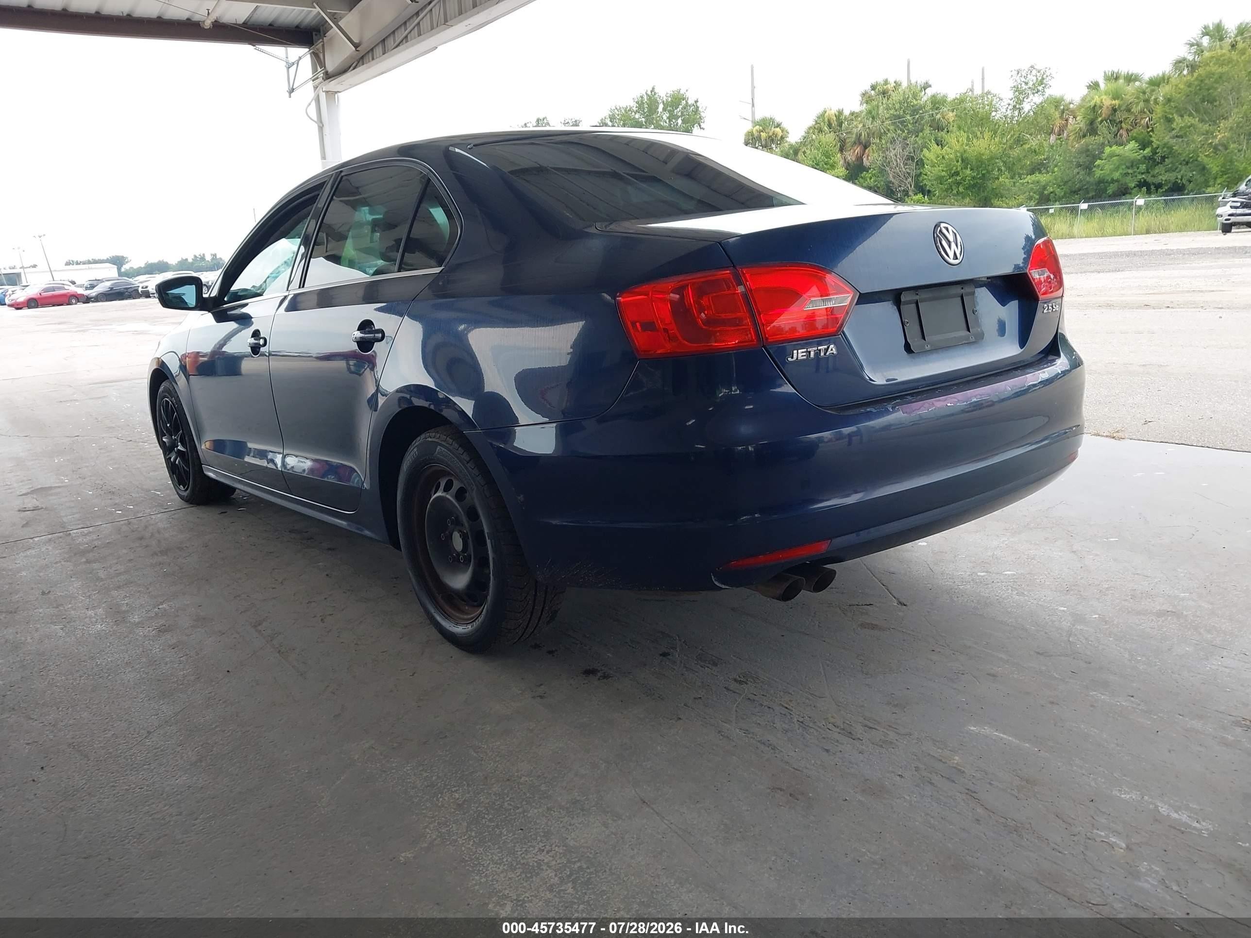 2013 Volkswagen Jetta 2.5l Se Blue vin: 3VWDX7AJ3DM221489