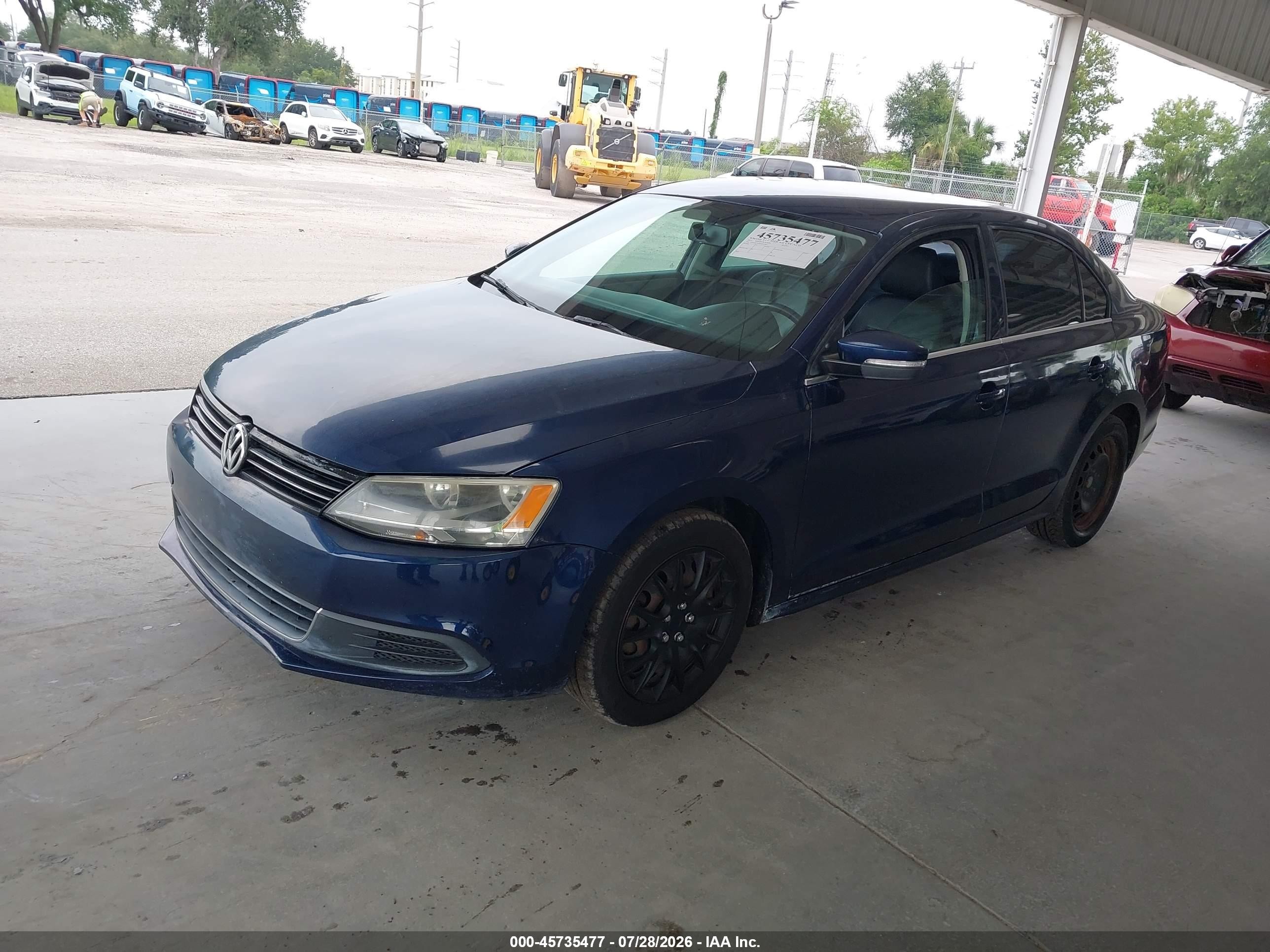 2013 Volkswagen Jetta 2.5l Se Blue vin: 3VWDX7AJ3DM221489