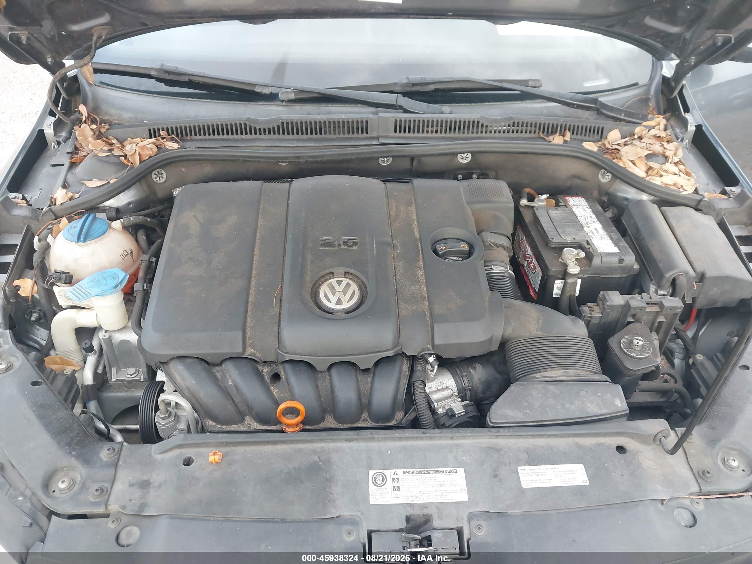2013 Volkswagen Jetta 2.5l Se Gray vin: 3VWDX7AJ3DM285726