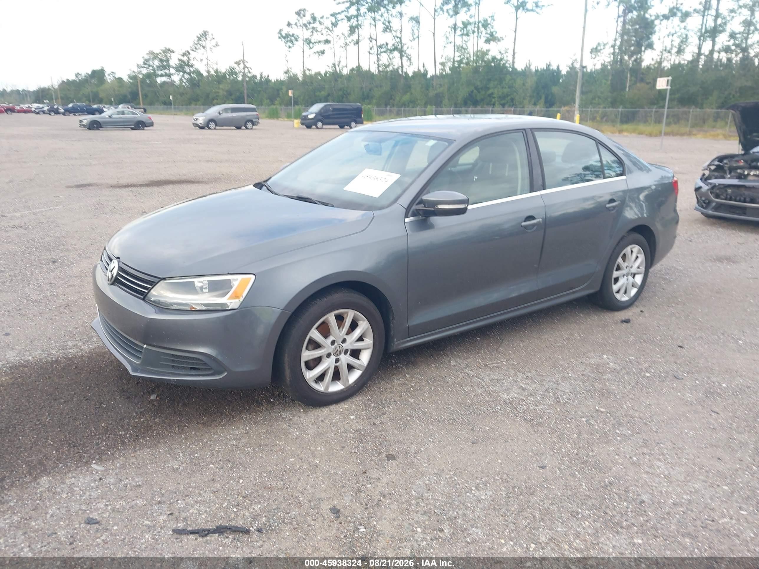 2013 Volkswagen Jetta 2.5l Se Gray vin: 3VWDX7AJ3DM285726