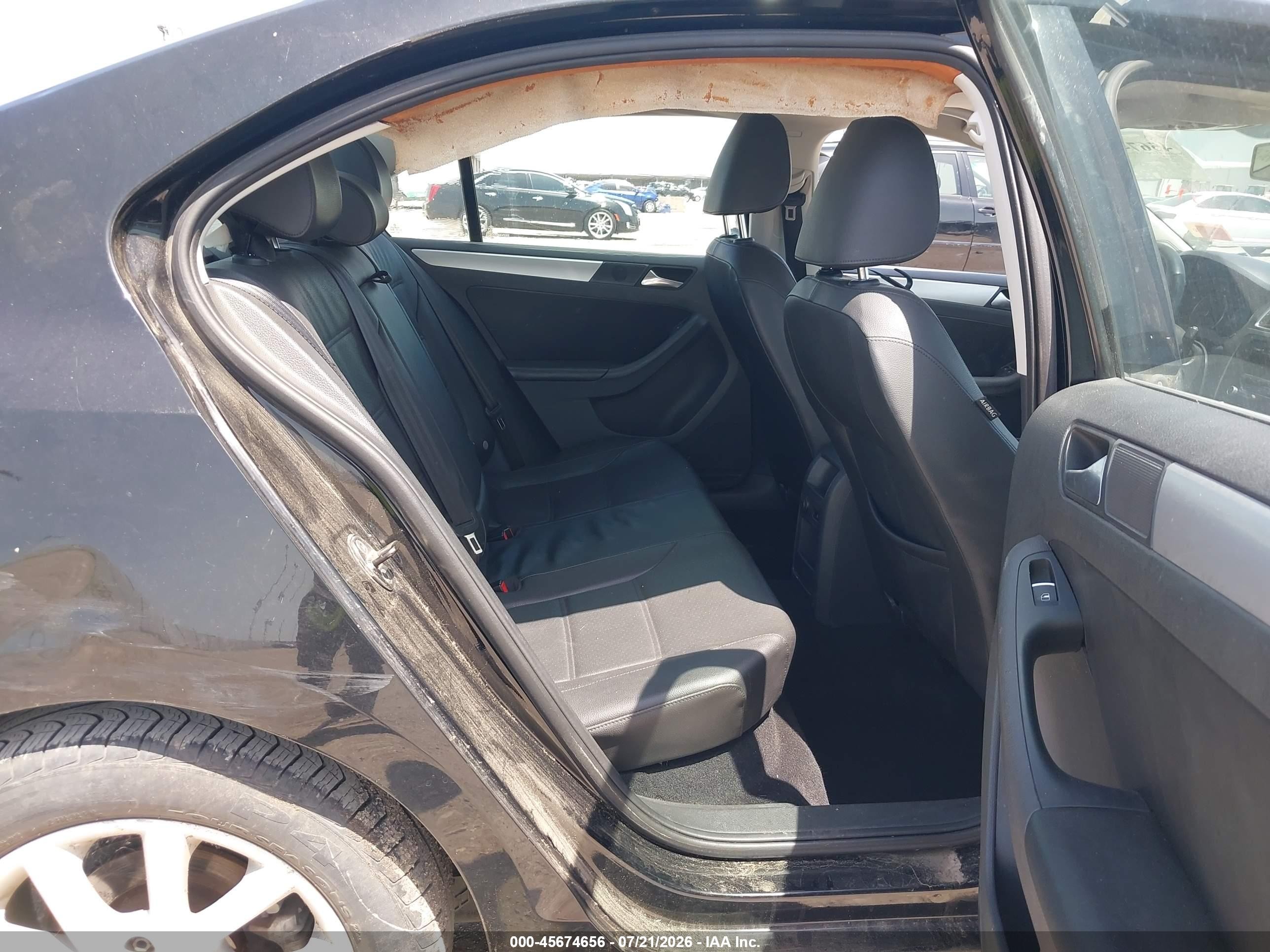 2013 Volkswagen Jetta 2.5l Se Черный vin: 3VWDX7AJ3DM370758