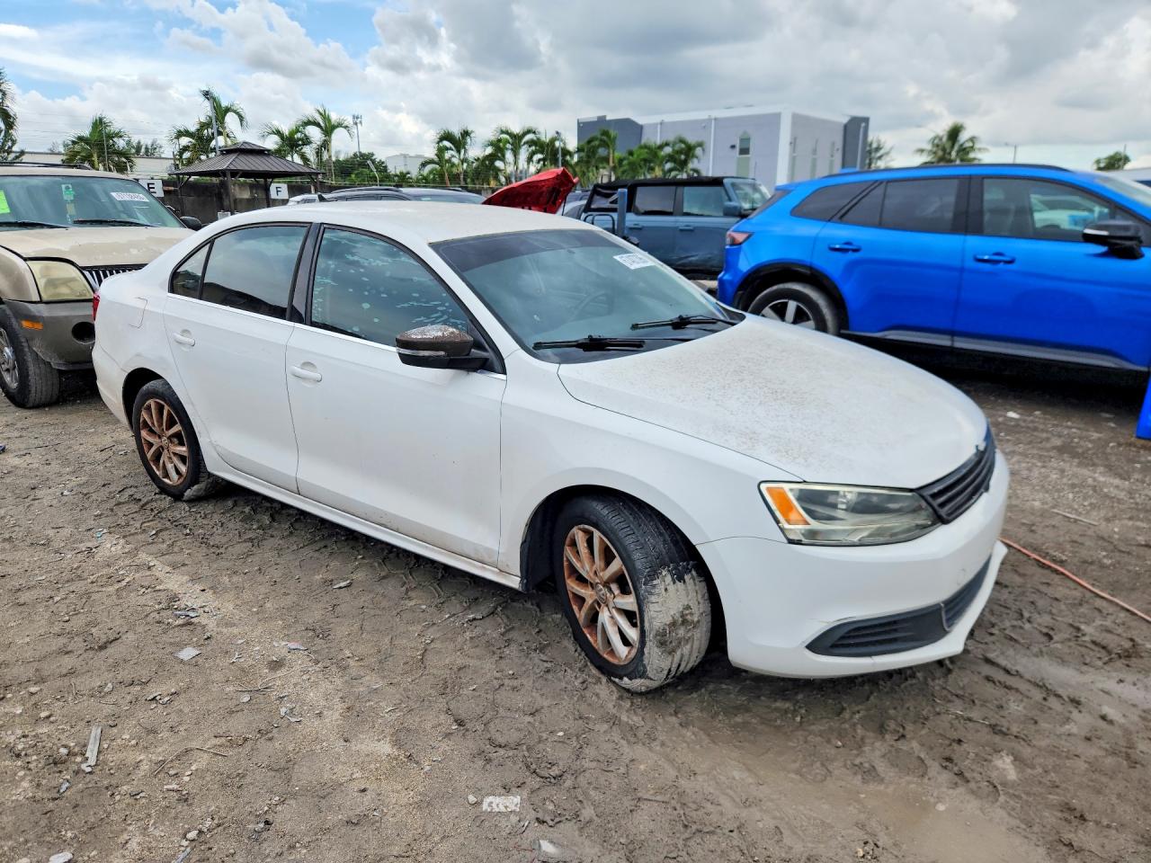 2013 Volkswagen Jetta Se White vin: 3VWDX7AJ3DM396115