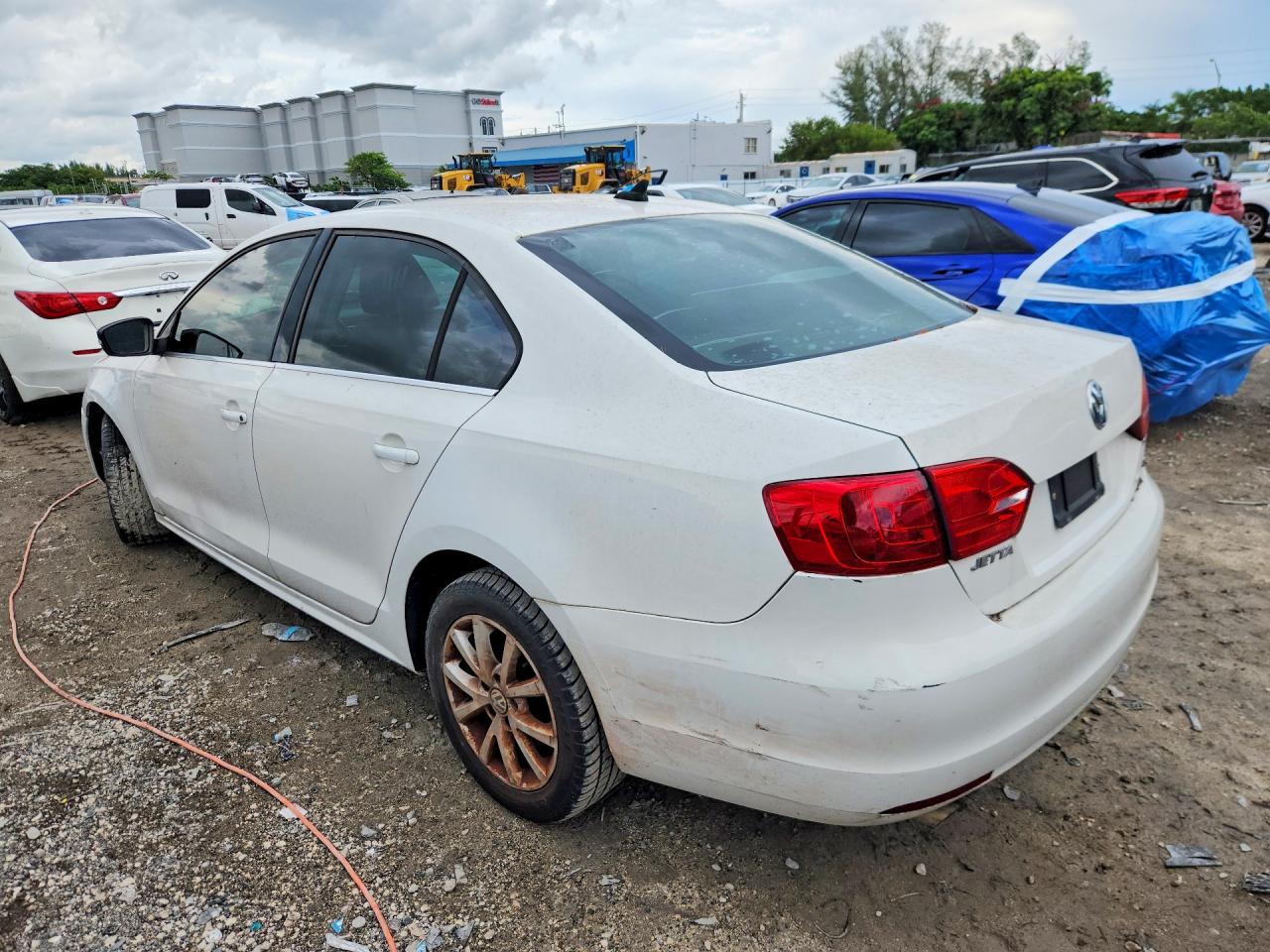 2013 Volkswagen Jetta Se White vin: 3VWDX7AJ3DM396115