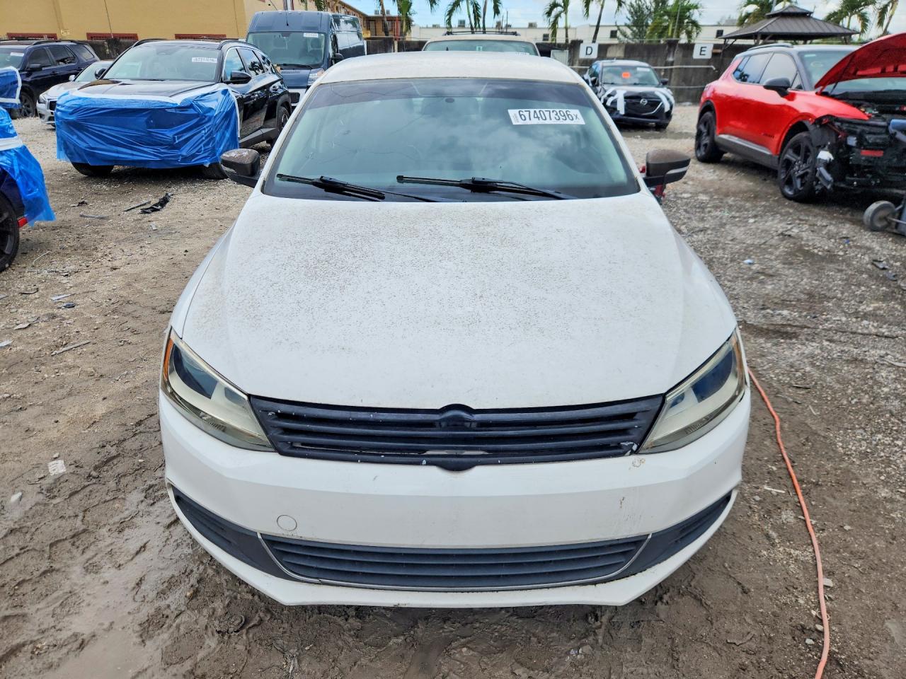 2013 Volkswagen Jetta Se White vin: 3VWDX7AJ3DM396115
