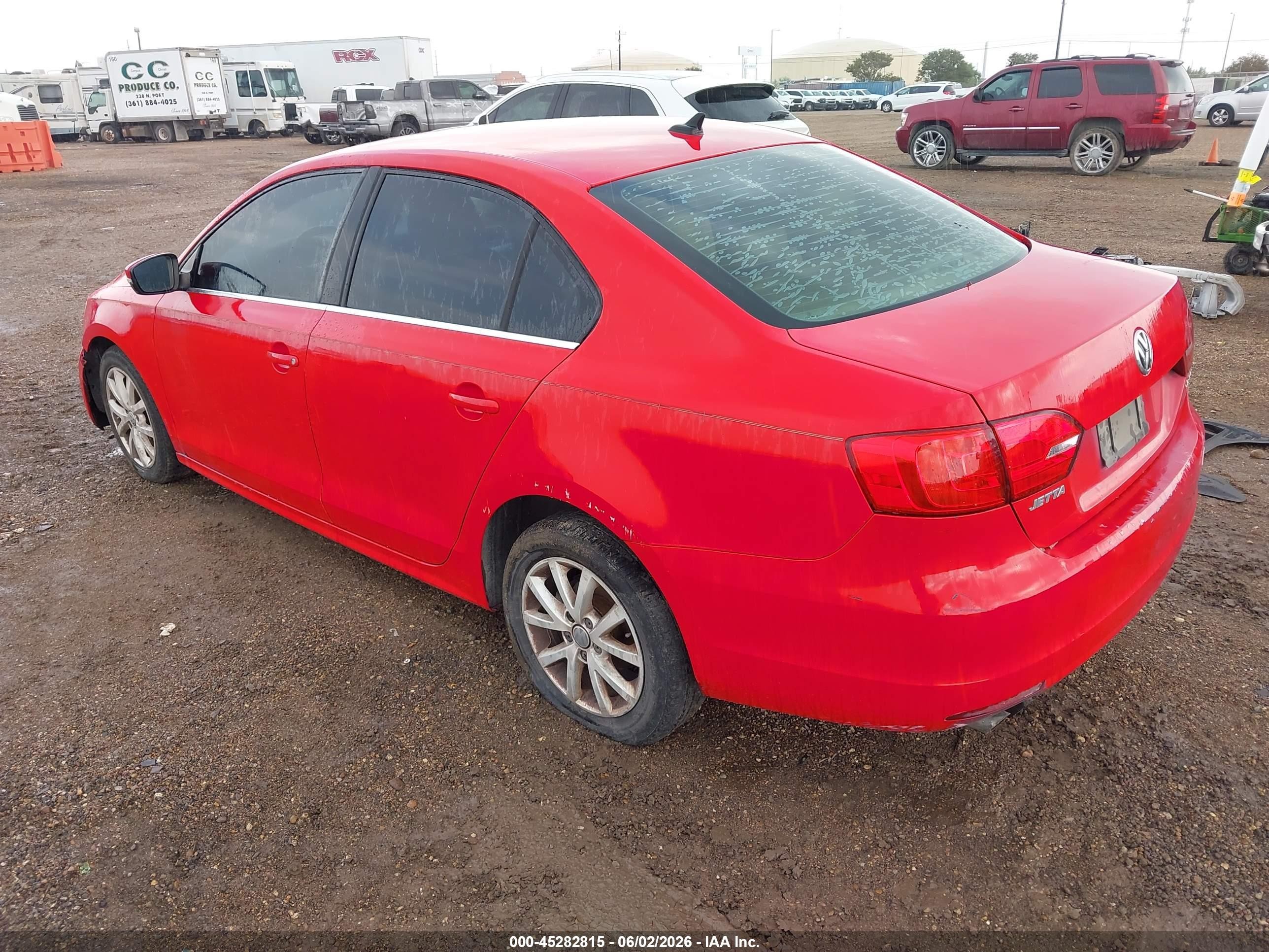 2013 Volkswagen Jetta 2.5l Se Red vin: 3VWDX7AJ3DM401474