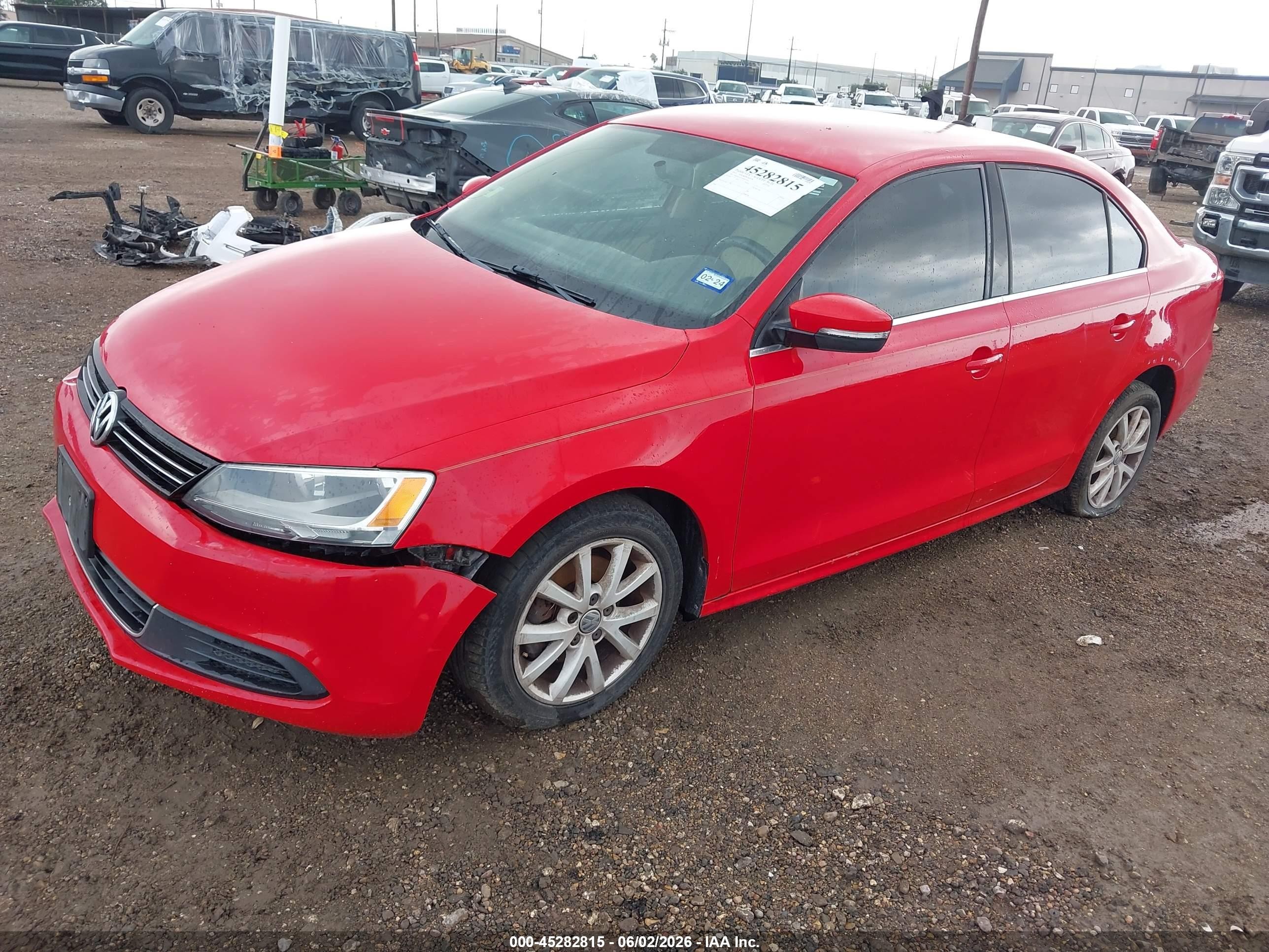 2013 Volkswagen Jetta 2.5l Se Red vin: 3VWDX7AJ3DM401474