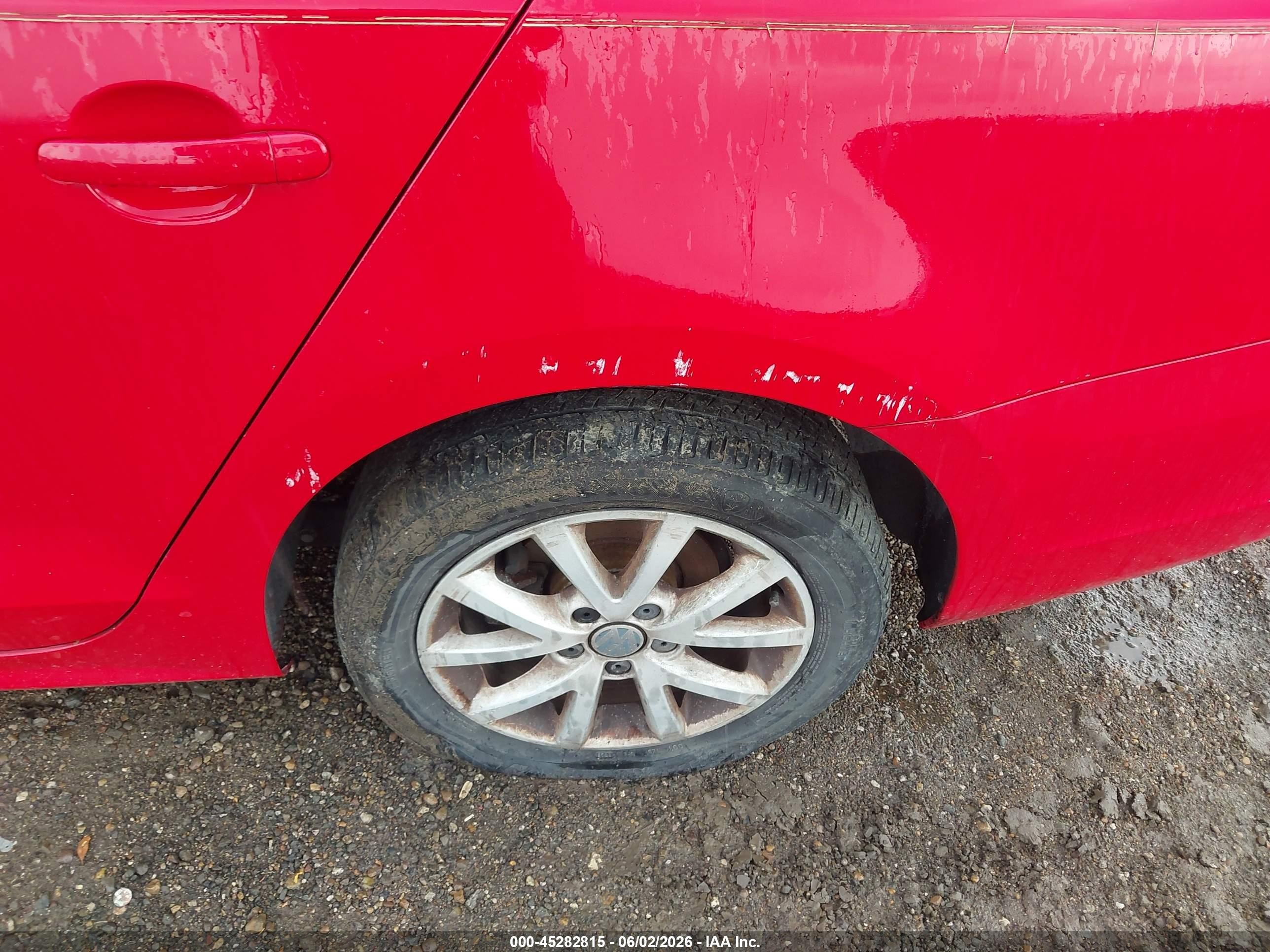 2013 Volkswagen Jetta 2.5l Se Red vin: 3VWDX7AJ3DM401474
