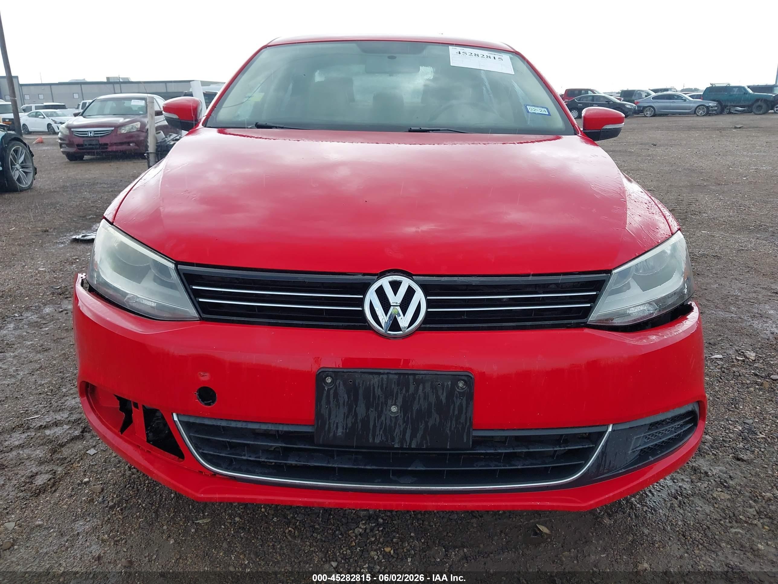 2013 Volkswagen Jetta 2.5l Se Red vin: 3VWDX7AJ3DM401474