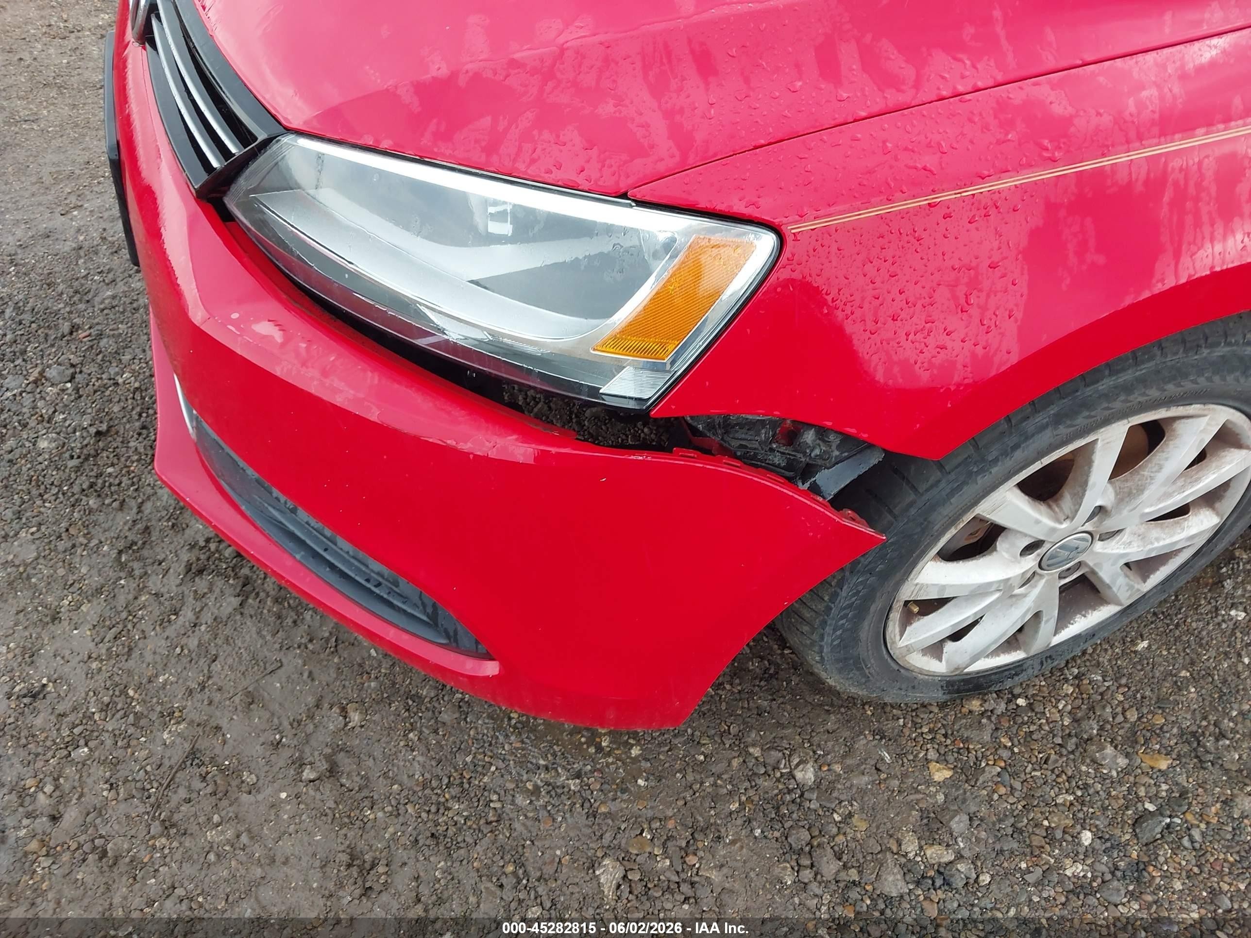 2013 Volkswagen Jetta 2.5l Se Red vin: 3VWDX7AJ3DM401474