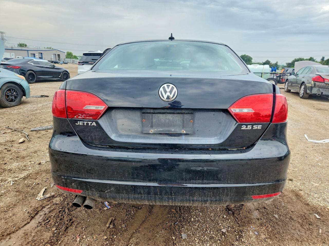 2013 Volkswagen Jetta Se Black vin: 3VWDX7AJ3DM428450