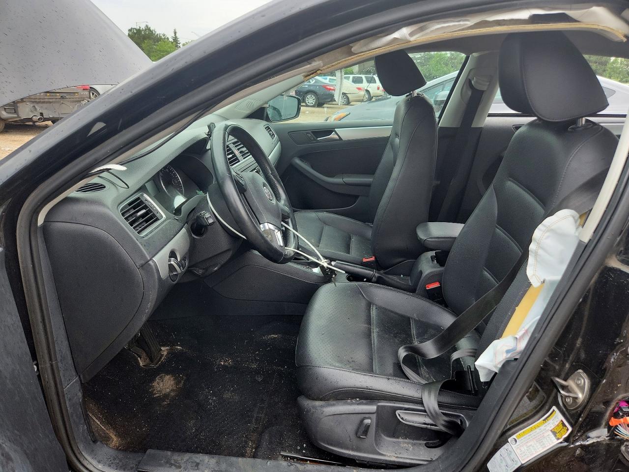 2013 Volkswagen Jetta Se Black vin: 3VWDX7AJ3DM428450