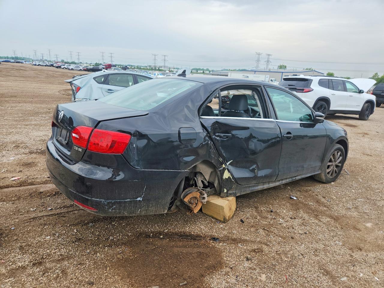2013 Volkswagen Jetta Se Black vin: 3VWDX7AJ3DM428450
