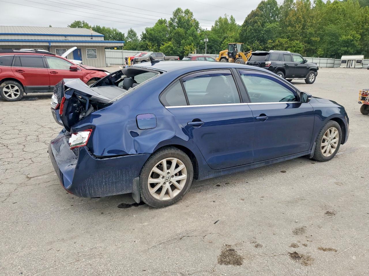 2013 Volkswagen Jetta Se Blue vin: 3VWDX7AJ3DM451369