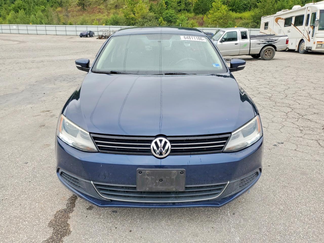 2013 Volkswagen Jetta Se Blue vin: 3VWDX7AJ3DM451369