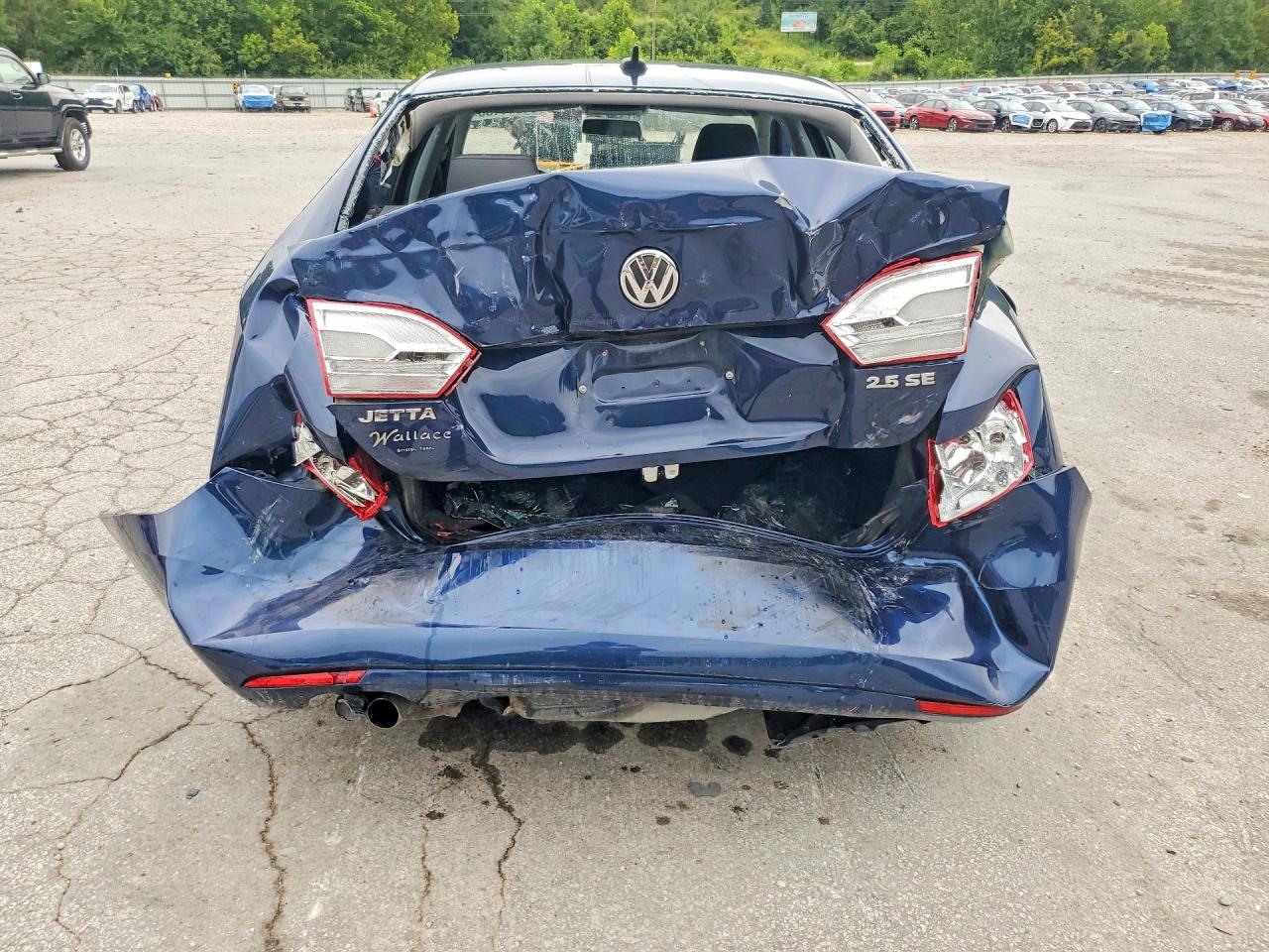 2013 Volkswagen Jetta Se Blue vin: 3VWDX7AJ3DM451369