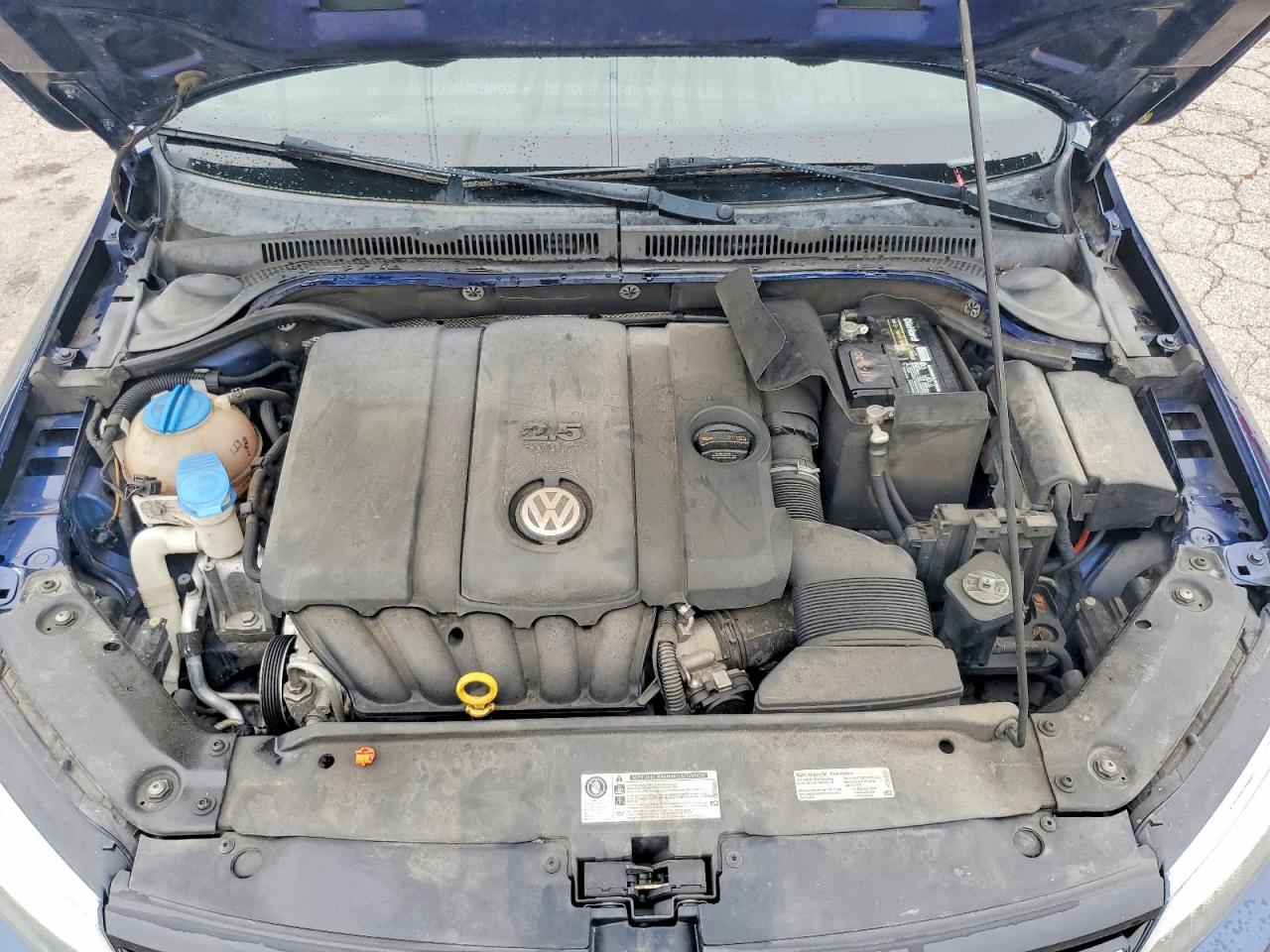 2013 Volkswagen Jetta Se Blue vin: 3VWDX7AJ3DM451369