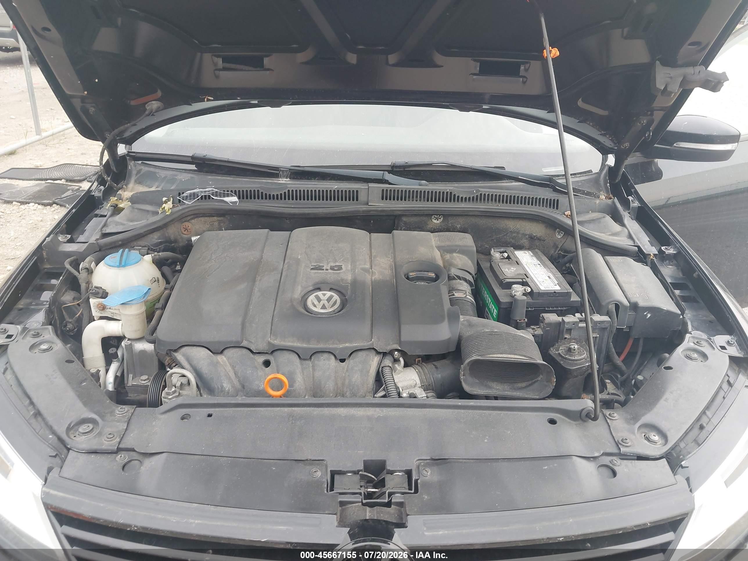 2011 Volkswagen Jetta 2.5l Se Черный vin: 3VWDX7AJ4BM330444