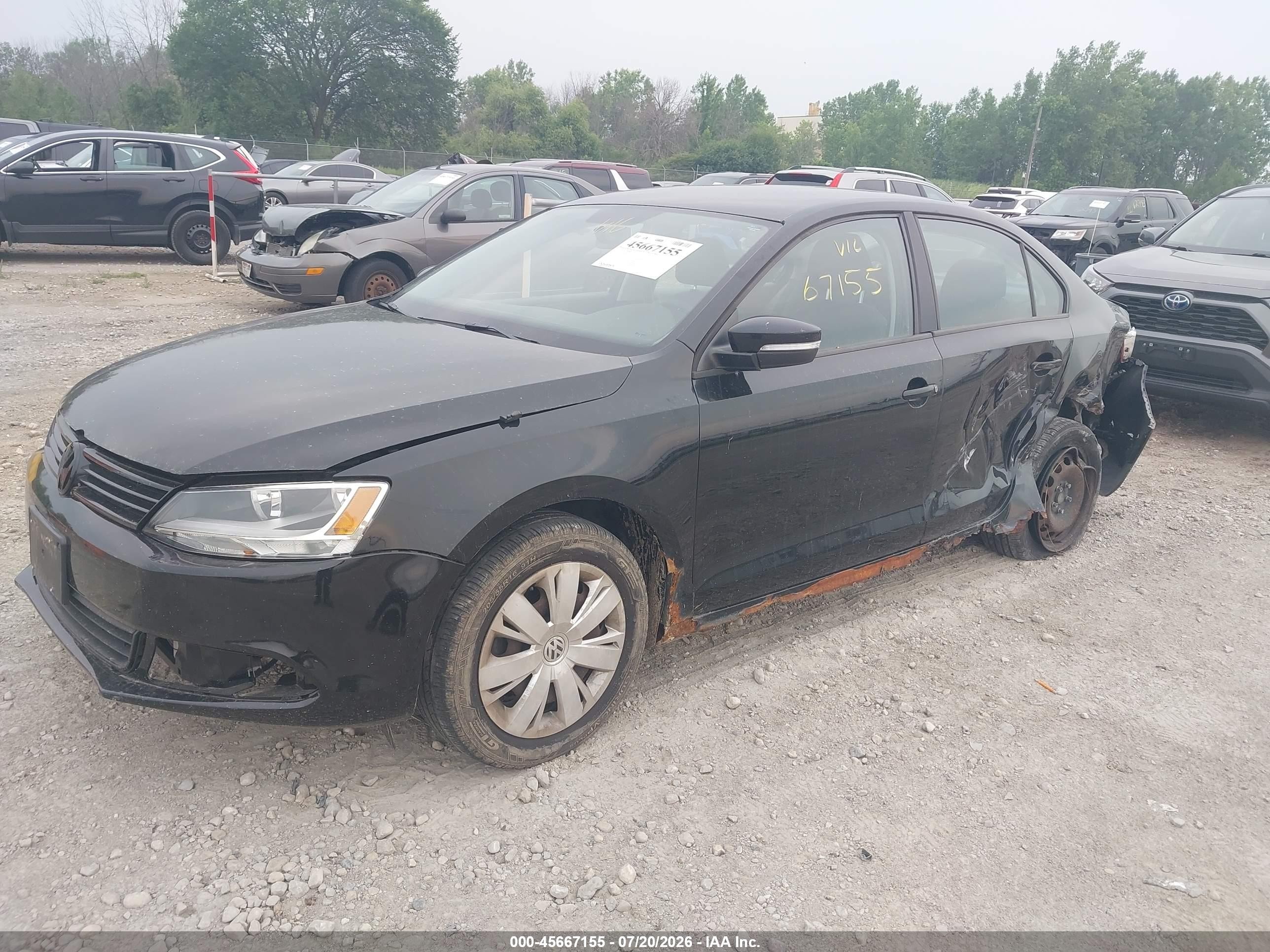 2011 Volkswagen Jetta 2.5l Se Черный vin: 3VWDX7AJ4BM330444