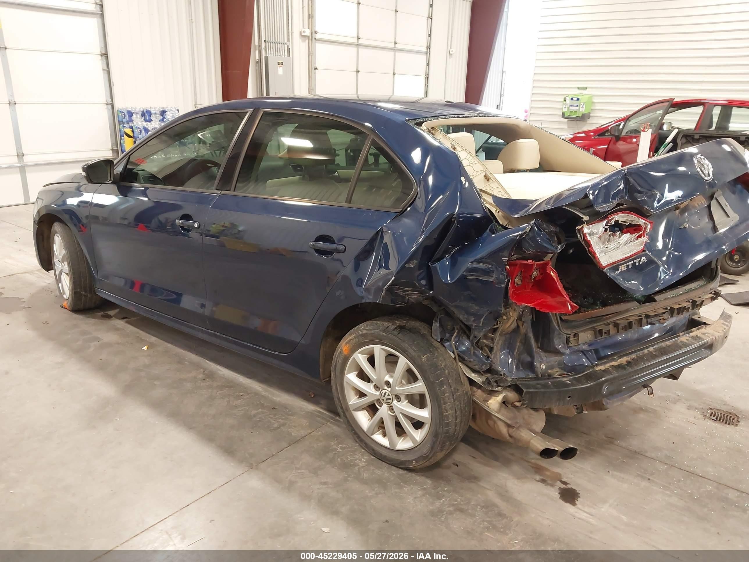 2011 Volkswagen Jetta 2.5l Se Blue vin: 3VWDX7AJ4BM339323